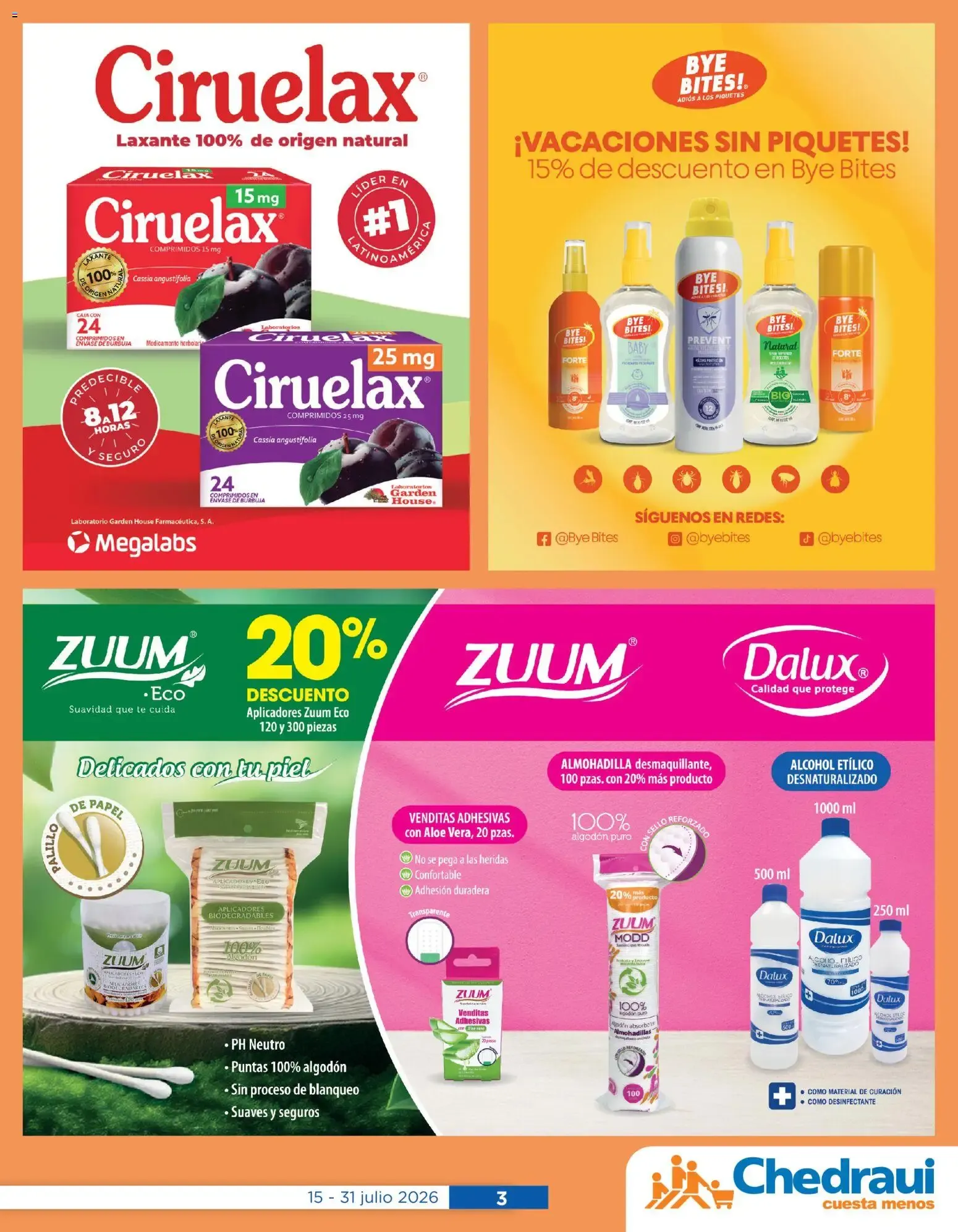 Catálogo de Chedraui folleto Cuidar tu salud (15/07/2026 - 31/07/2026) - catálogo en línea 15 de julio al 31 de julio 2026 - Pagina 3