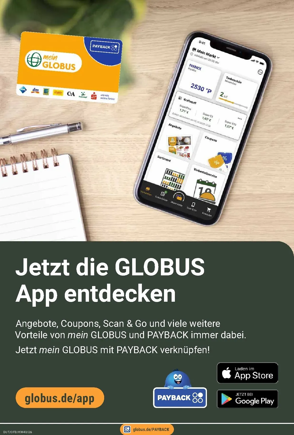 Globus - Dutenhofen Prospekt nächste Woche – von Montag 19.10.2026 bis Samstag 24.10.2026 von 19. Oktober bis 24. Oktober 2026 - Prospekt seite 21