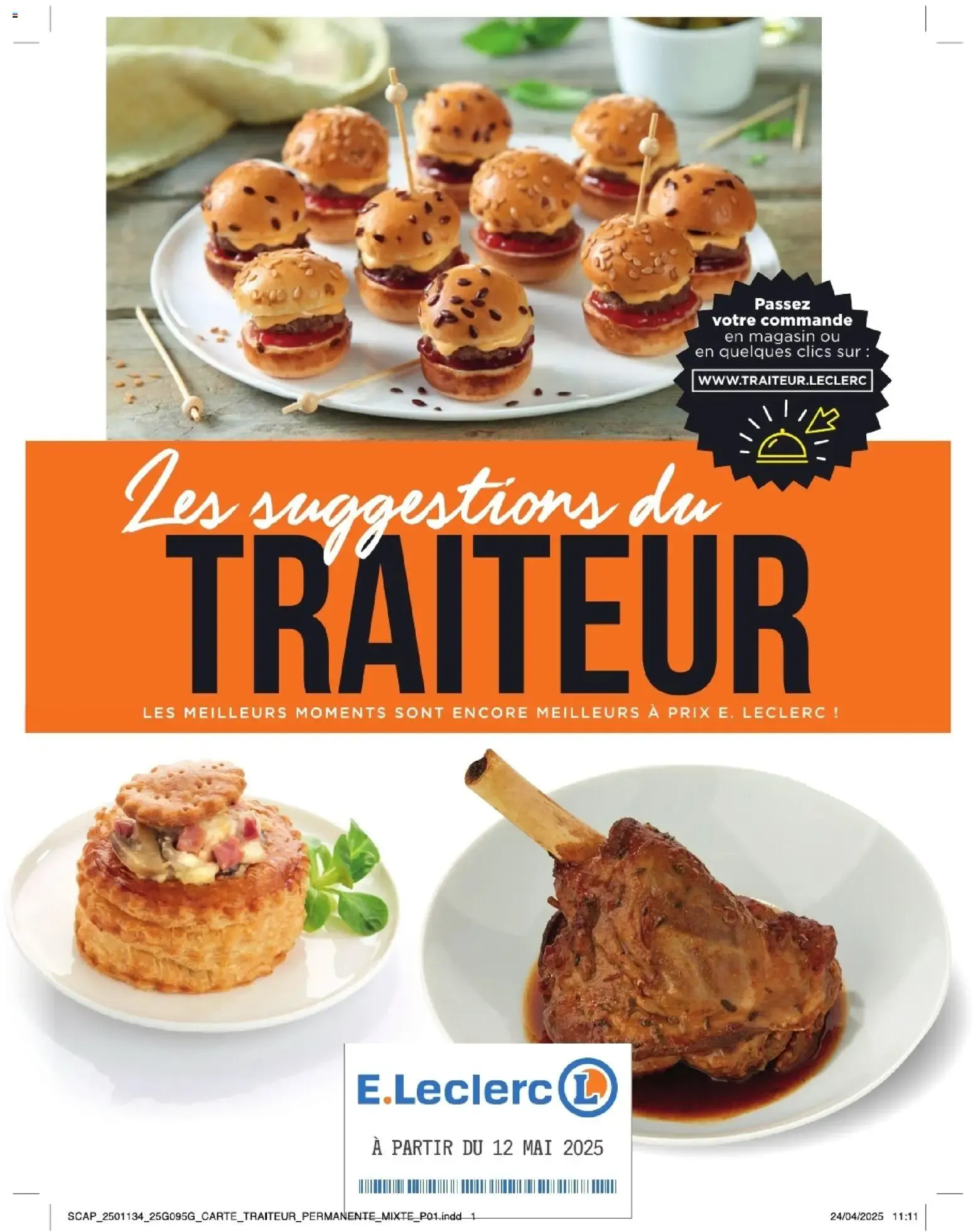 Les suggestions du TRAITEUR E.Leclerc du 12 mai au 30 juin 2026 - Catalogue page 1