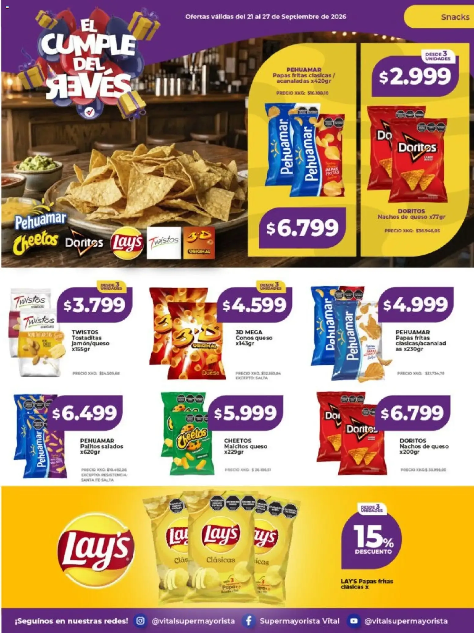 Ofertas de Vital Supermayorista - El Cumple del Jueves 21 de septiembre al 27 de septiembre 2026 - Página 26 del catálogo