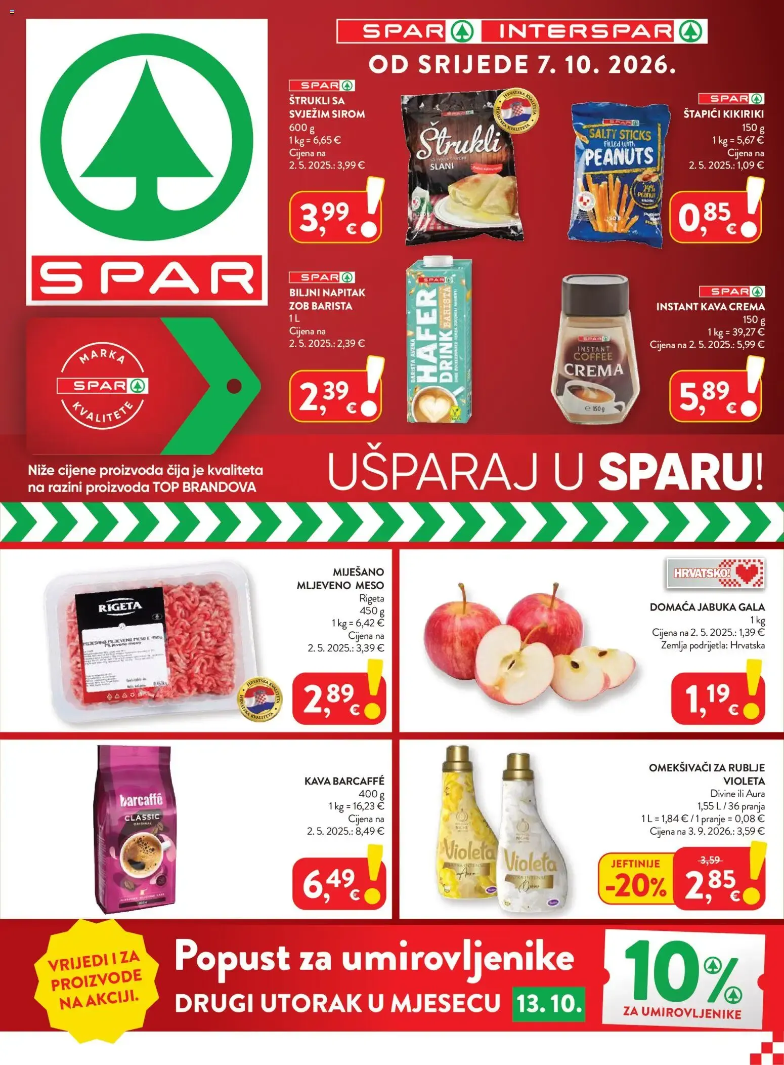 Katalog Spar Katalog novi od 07.10.2026 na listanje > letak digitalni od 7. listopada do 13. listopada 2026. - Pregled Stranica 1