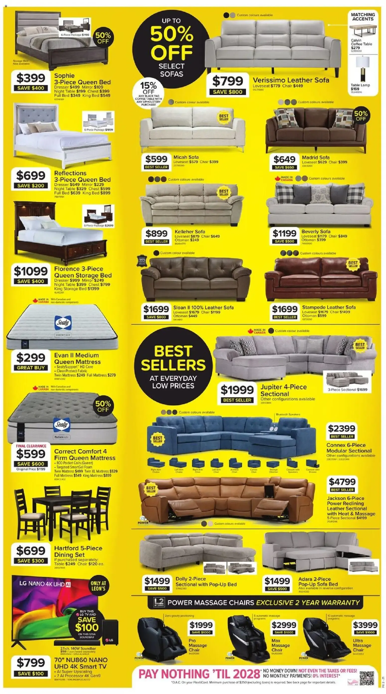 Leon's - 100 Super Sofa Sale & Appliance Deals from October 15 to November 4 2026 - flyer page 2
