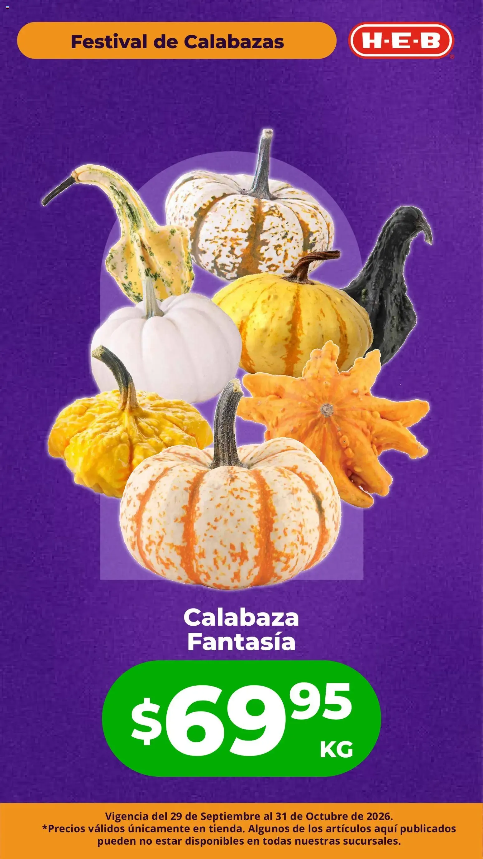 Catálogo de H-E-B folleto Festival de las Calabazas (29/09/2026 - 31/10/2026) - catálogo en línea 29 de septiembre al 31 de octubre 2026 - Pagina 4