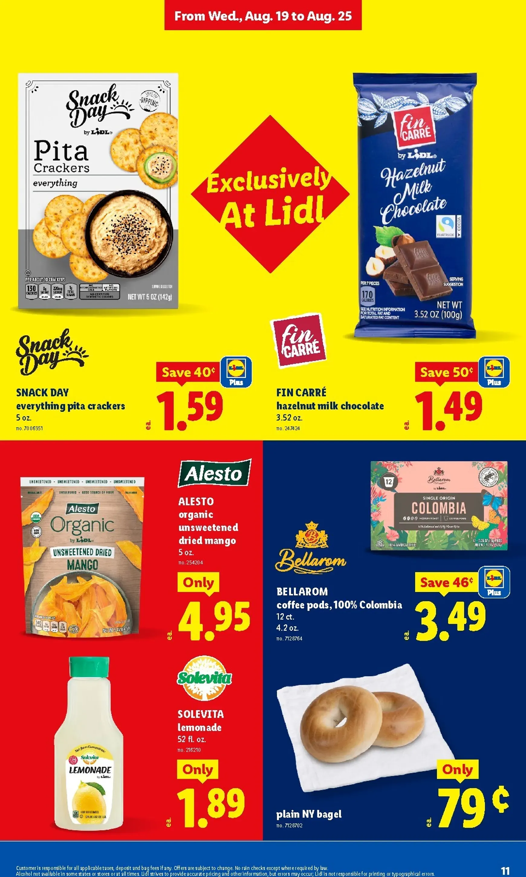 Weekly promotion Current Lidl leaflet valid from Wednesday 08/19/2026 to Tuesday 08/25/2026 spanning from August 19 to August 25 2026 - Page 11 for Catalogue 365
