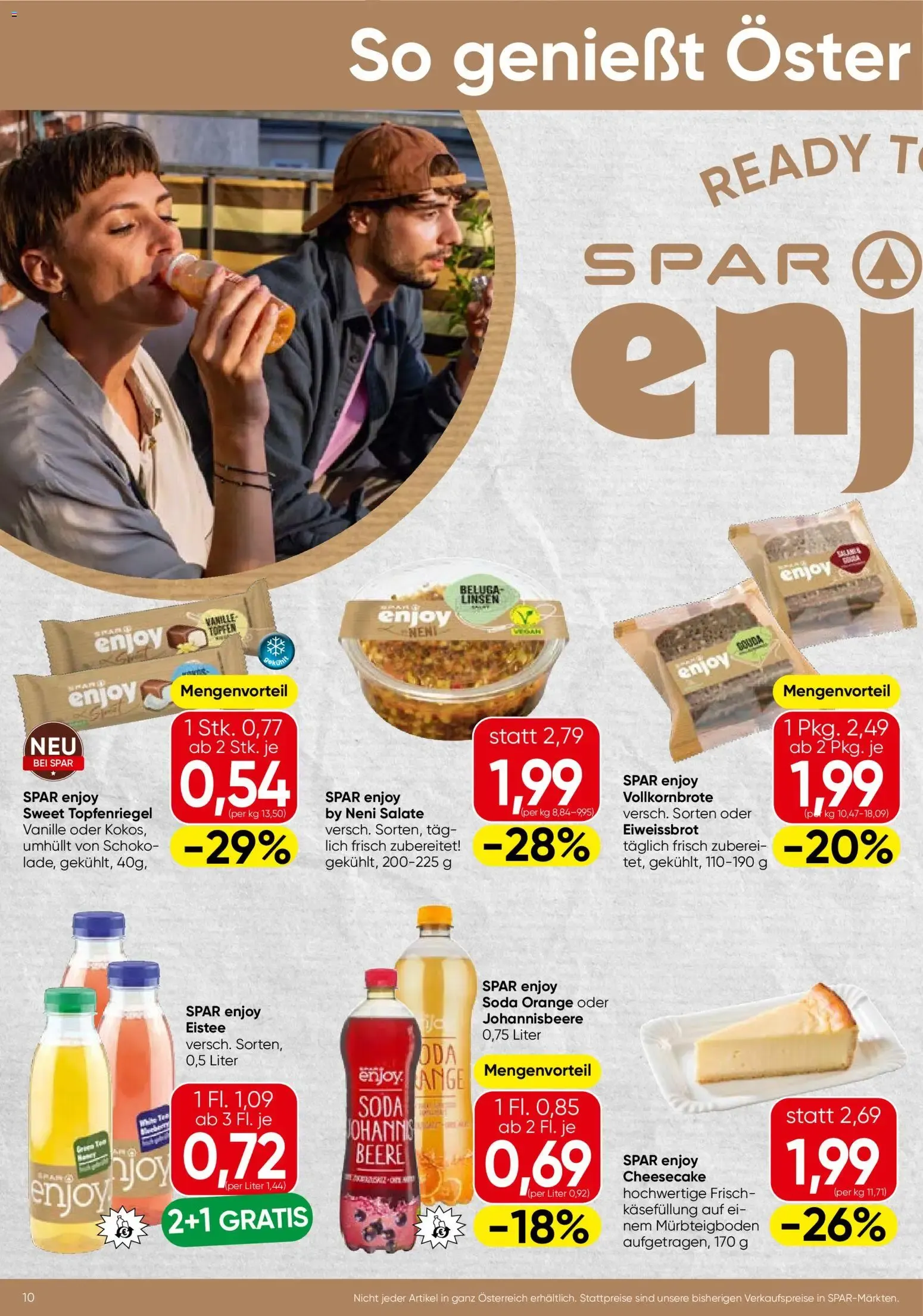 Spar - Flugblatt (03.09.2026) - Angebote und Prospekt von 3. September bis 9. September 2026 - Flugblätt seite 10