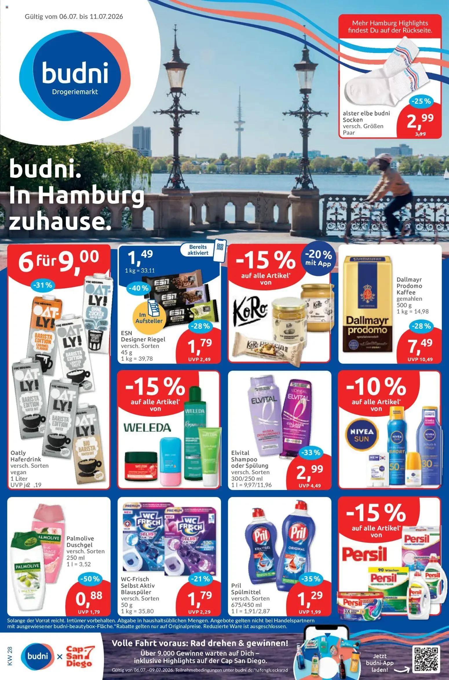 Neue Budni Prospekt (vom 06.07.2026 - 11.07.2026) von 6. Juli bis 11. Juli 2026 - Prospekt seite 1