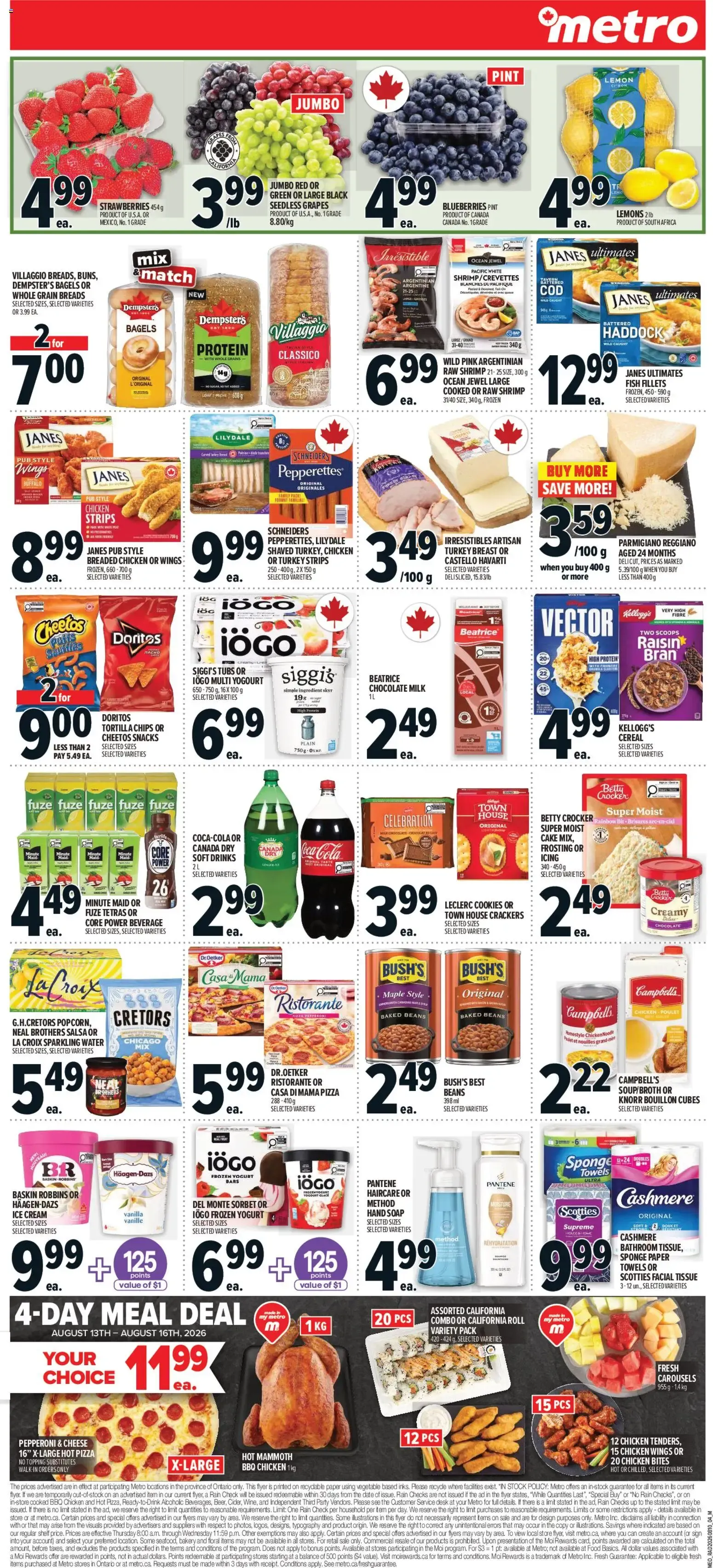 Metro weekly flyer / circulaire from Aug 13, 2026 > weekly specials & deals from August 13 to August 19 2026 - flyer page 2