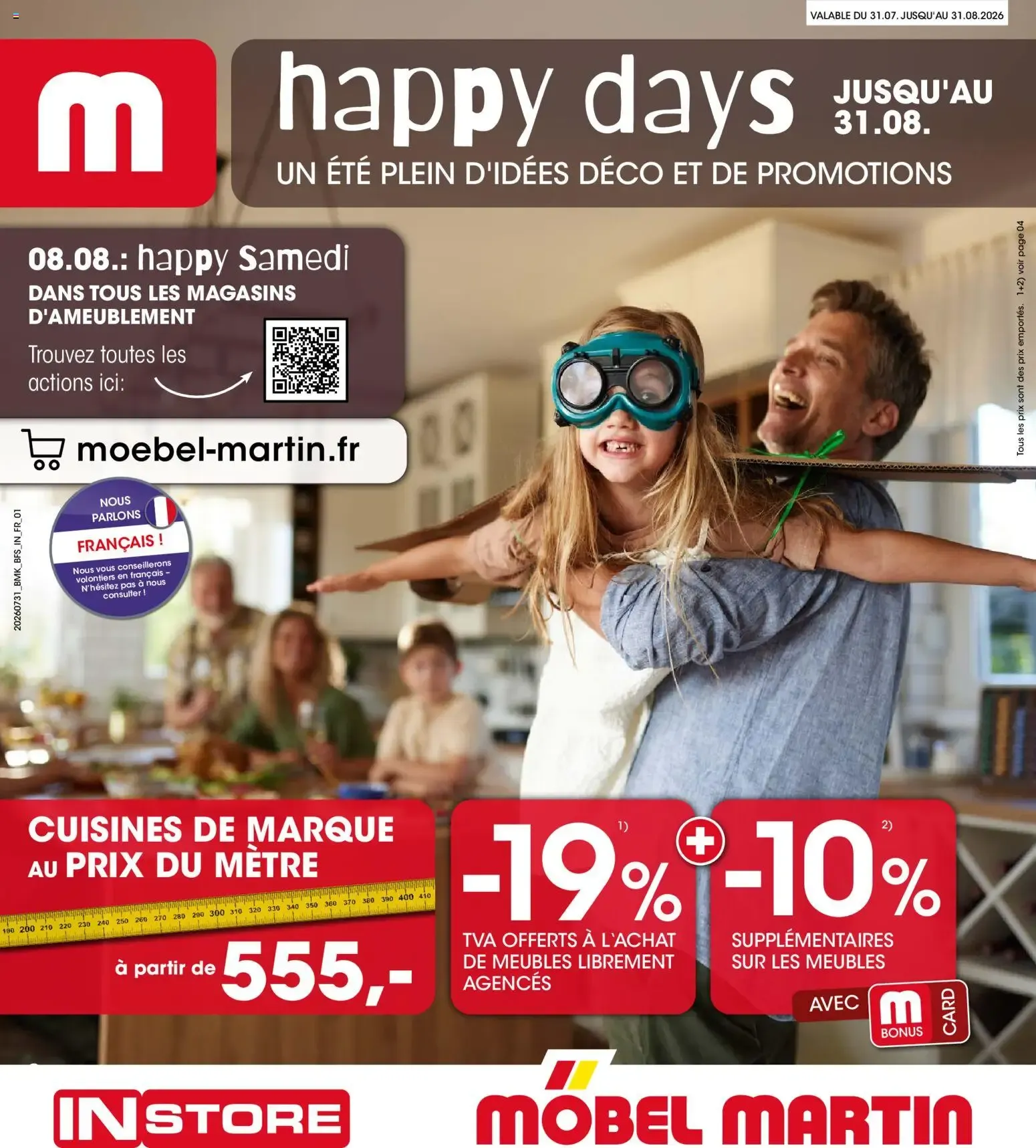 Möbel Martin - happy days du 31 juillet au 31 août 2026 - Catalogue page 1