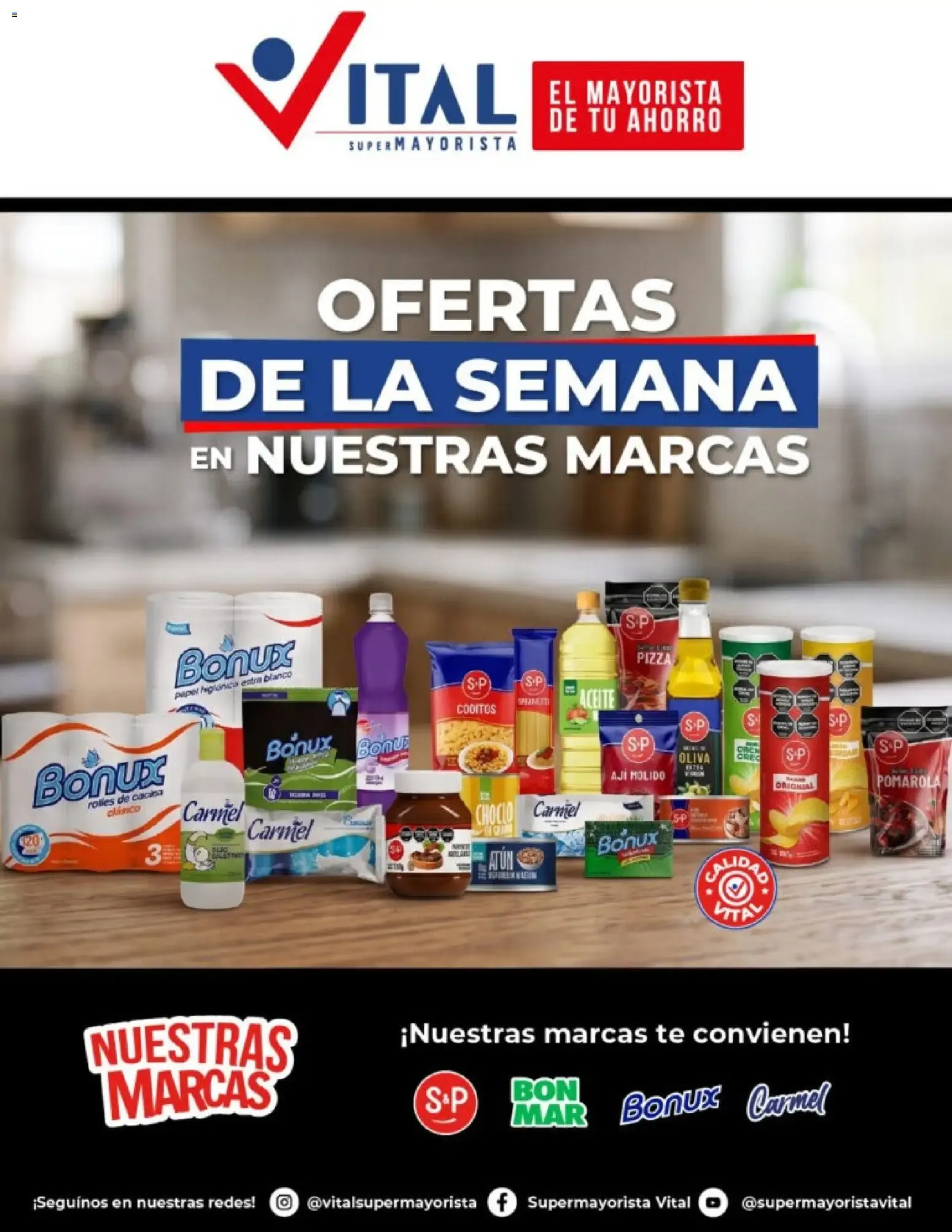 Ofertas de Vital - Especial nuestras marcas || del 07/09/2026 - 13/09/2026 || Catálogo 7 de septiembre al 13 de septiembre 2026 - Página 1 del catálogo