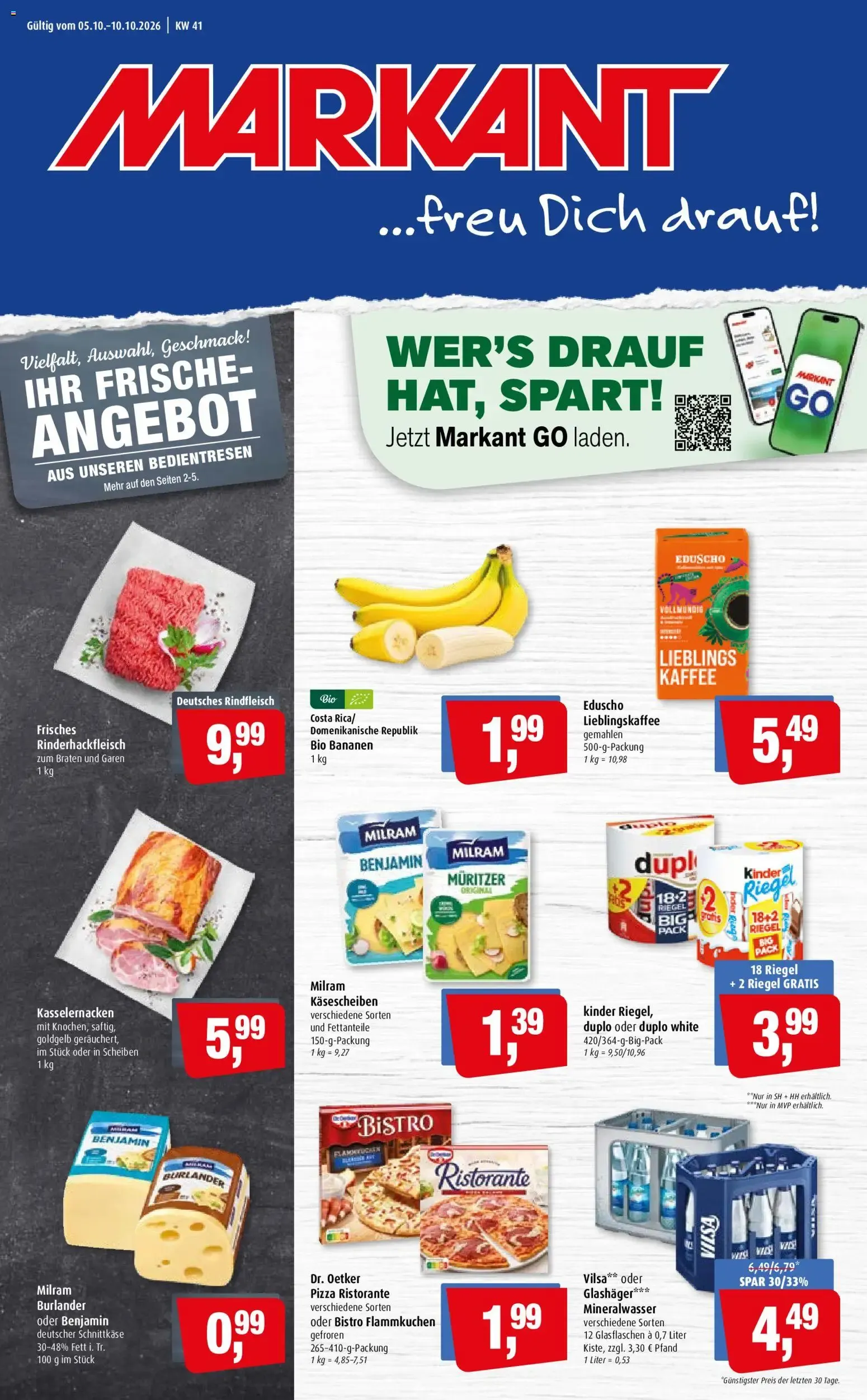 Markant Prospekt (ab 05.10.2026) zum Blättern von 5. Oktober bis 10. Oktober 2026 - Prospekt seite 1