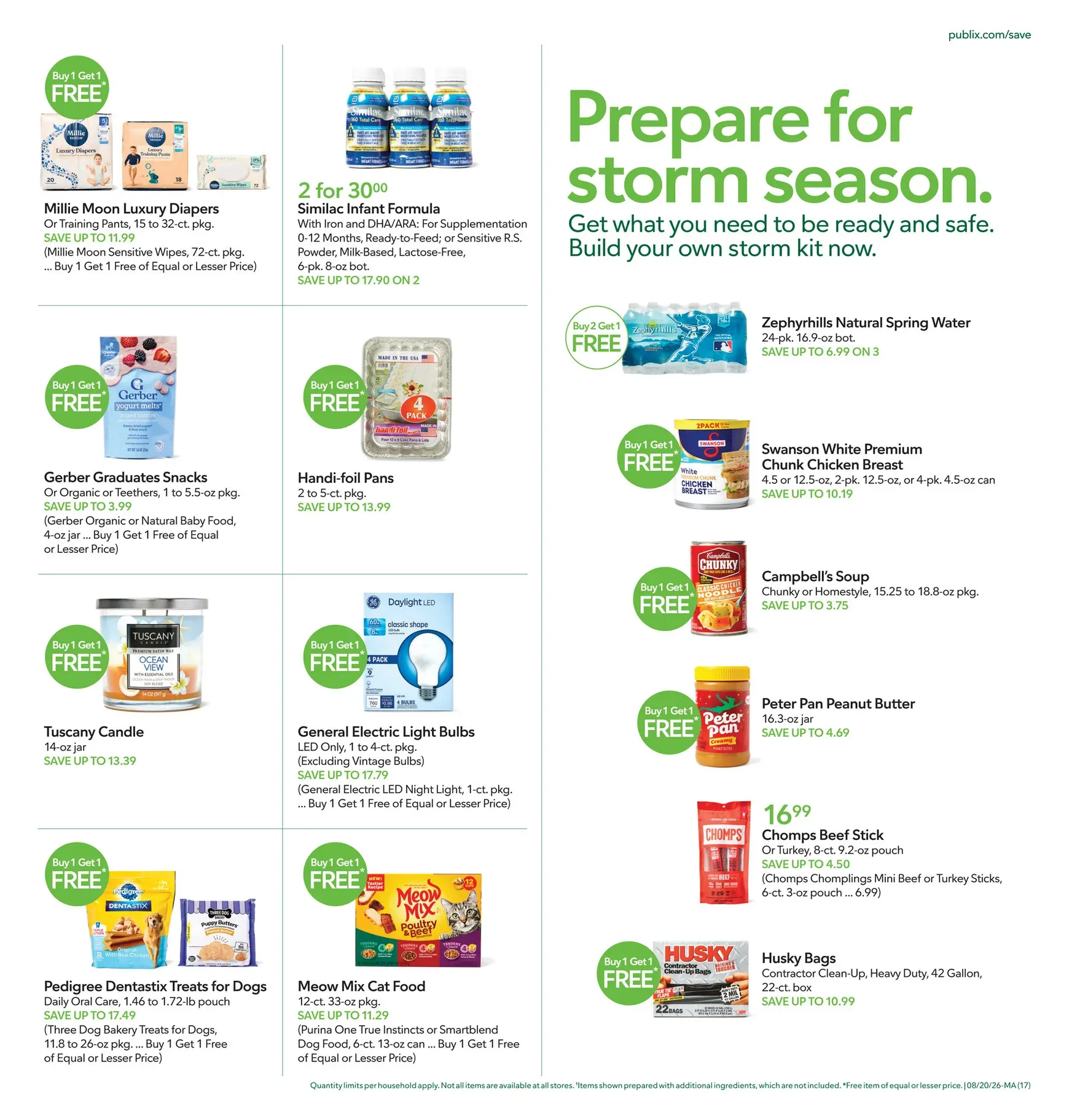 Weekly promotion Current Publix leaflet valid from Thursday 08/20/2026 to Wednesday 08/26/2026 spanning from August 20 to August 26 2026 - Page 17 for Catalogue 365