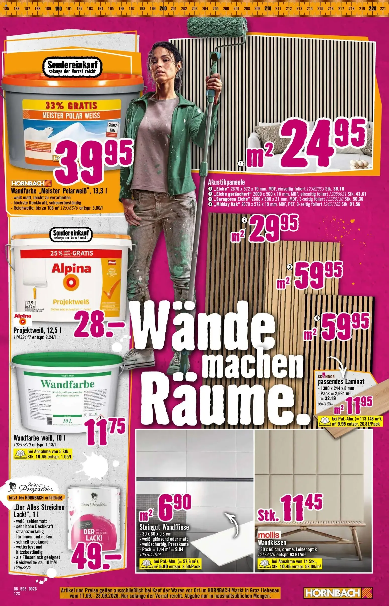 Hornbach Große Neueröffnung Graz Liebenau von 11. September bis 23. September 2026 - Flugblätt seite  5