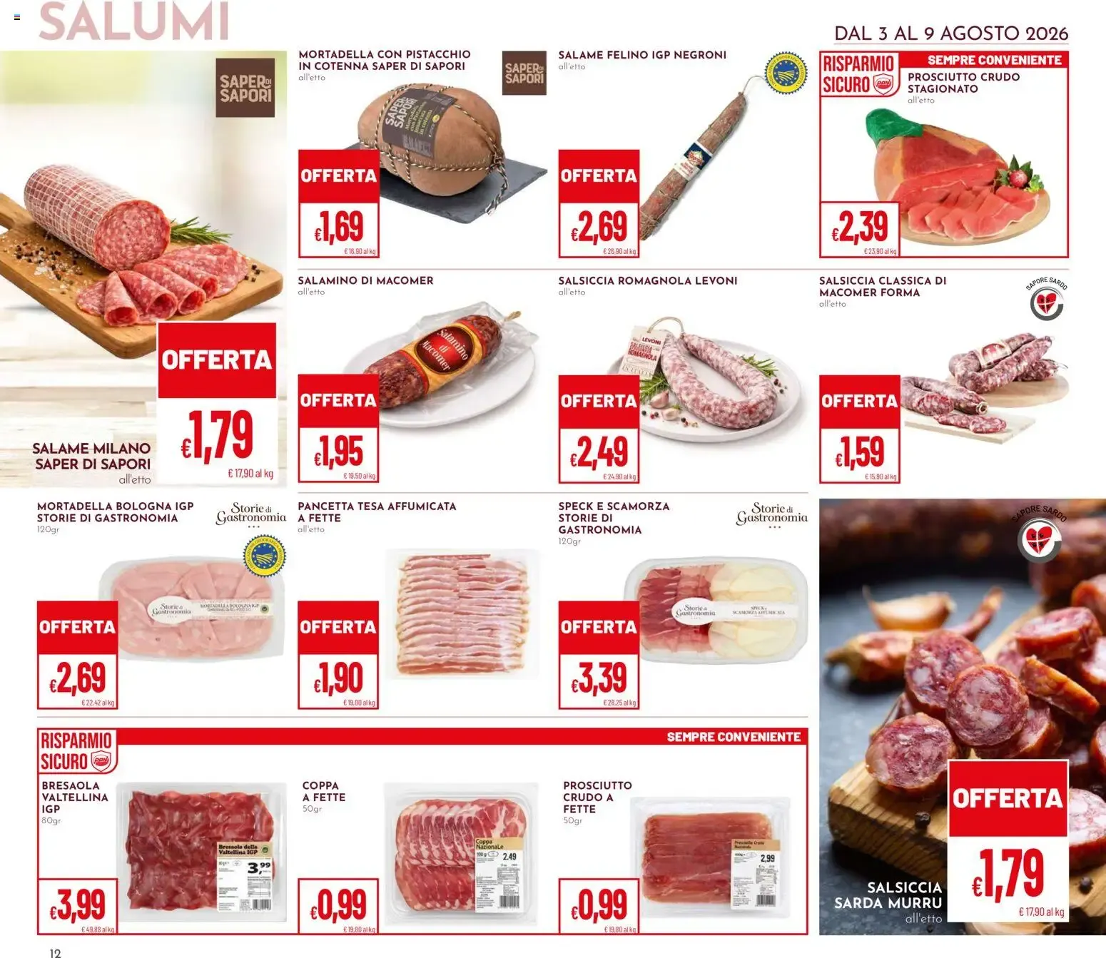 Nuovo Pan volantino dal 03/08/2026 > offerte anteprima 🛍️ da 3 agosto a 9 agosto di 2026 - Pagina del volantino 12