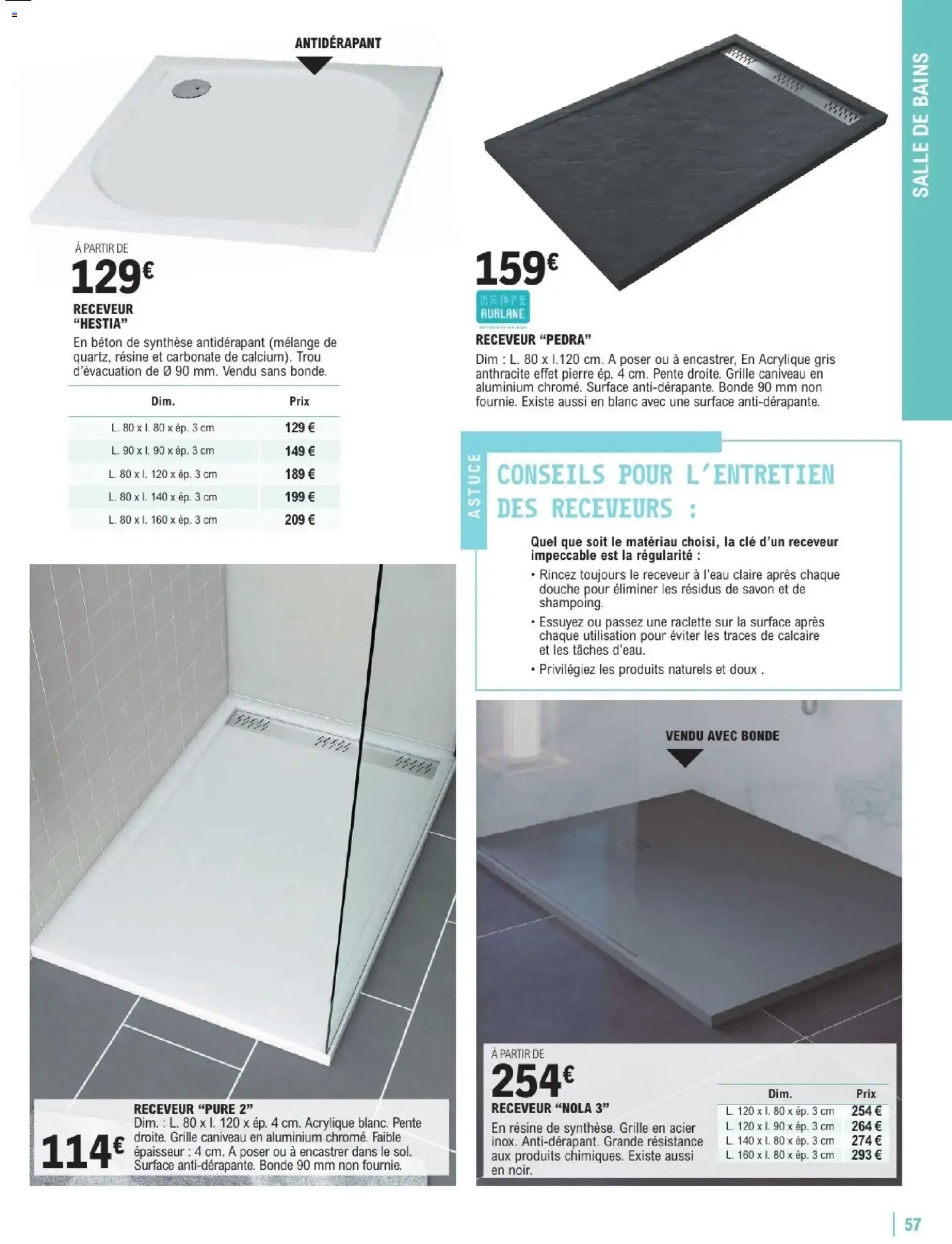 Brico E.Leclerc - Guide aménagement intérieur à partir du 06/01/2026 - promo en ligne du 6 janvier au 7 février 2026 - Catalogue page 57