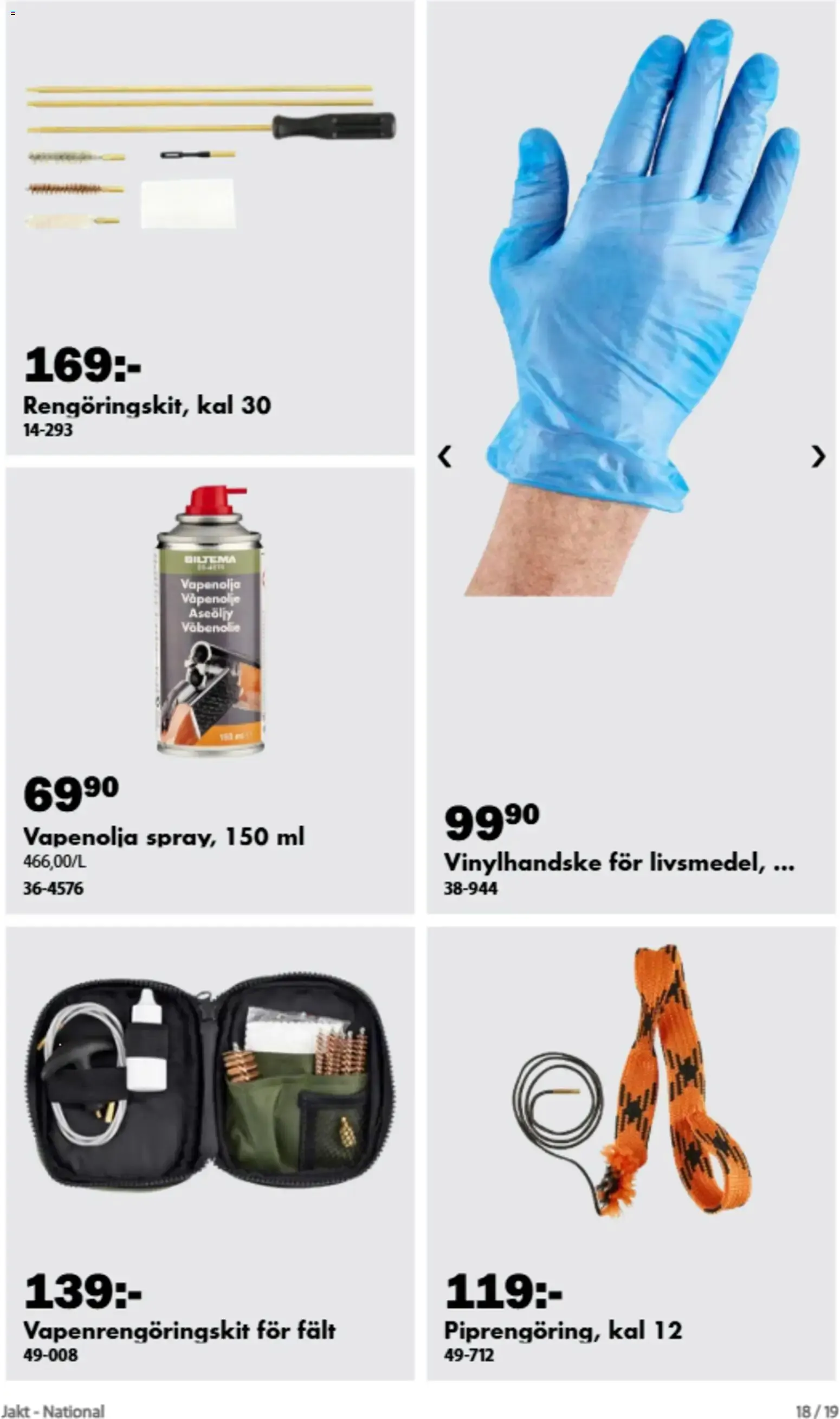 Biltema erbjudanden jakt från 19/08/2026 - 31/10/2026 > Reklamblad nuvarande rabatter från 19 augusti till 31 oktober 2026 - Reklamblad sidor 18