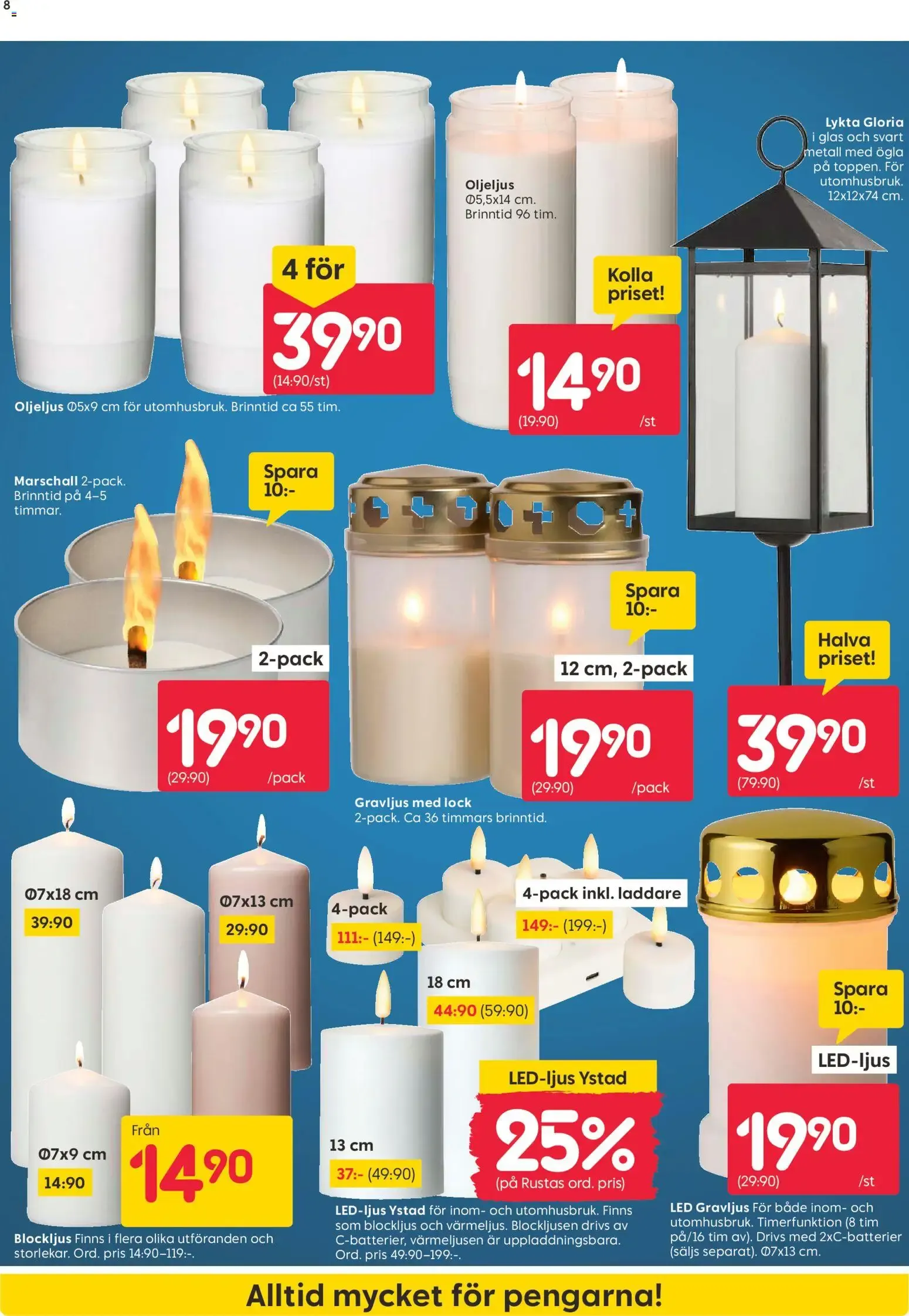 Rusta erbjudanden från 19/10/2026 - 25/10/2026 > Reklamblad nuvarande rabatter från 19 oktober till 25 oktober 2026 - Reklamblad sidor 8