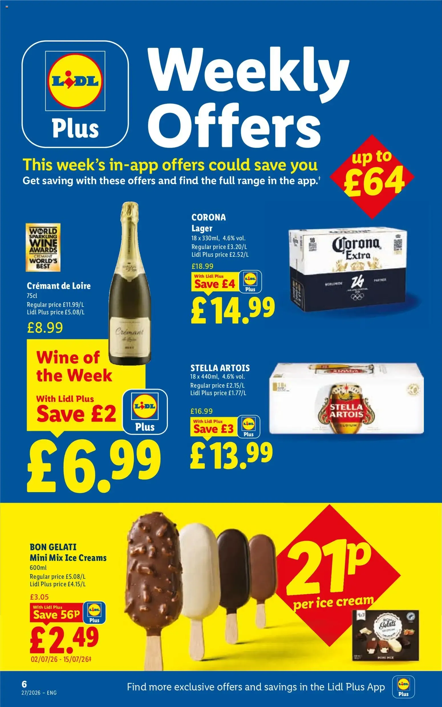 Lidl: Beating the heat, something sweet, More to Value. from 2 July to 8 July 2026 - Catalogue Page 6