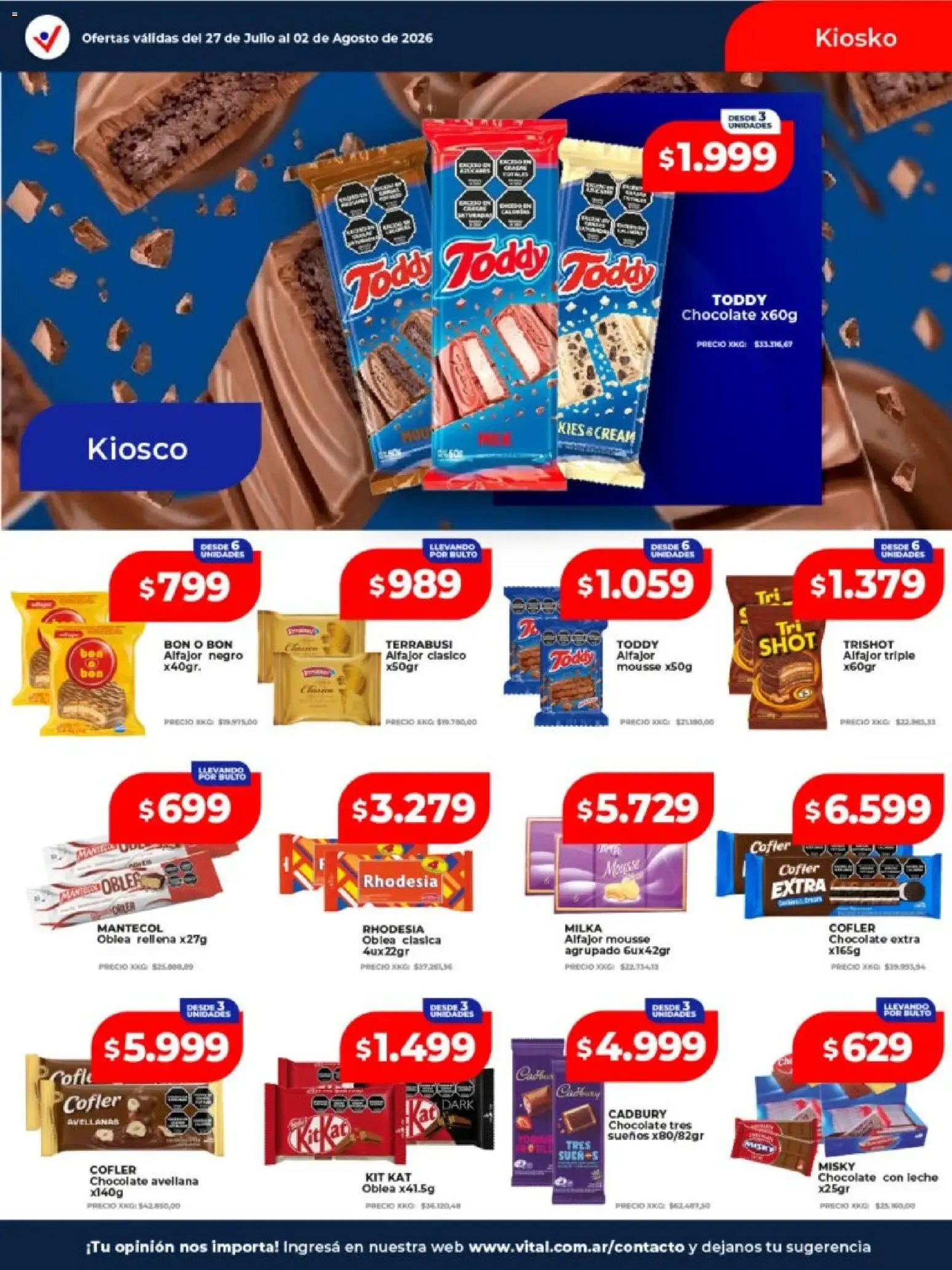 Ofertas de Vital Supermayorista - El Mayorista de Tu Ahorro 27 de julio al 2 de agosto 2026 - Página 19 del catálogo