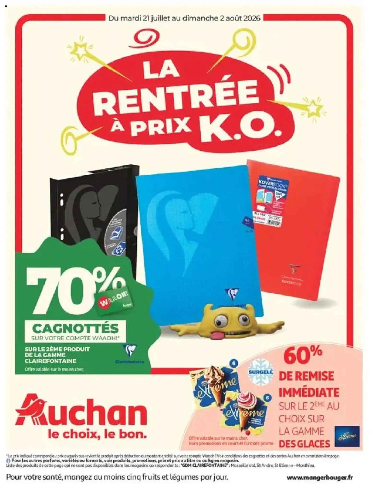 Auchan Promos XXL, rentrée à partir du 21/07/2026 - promo en ligne