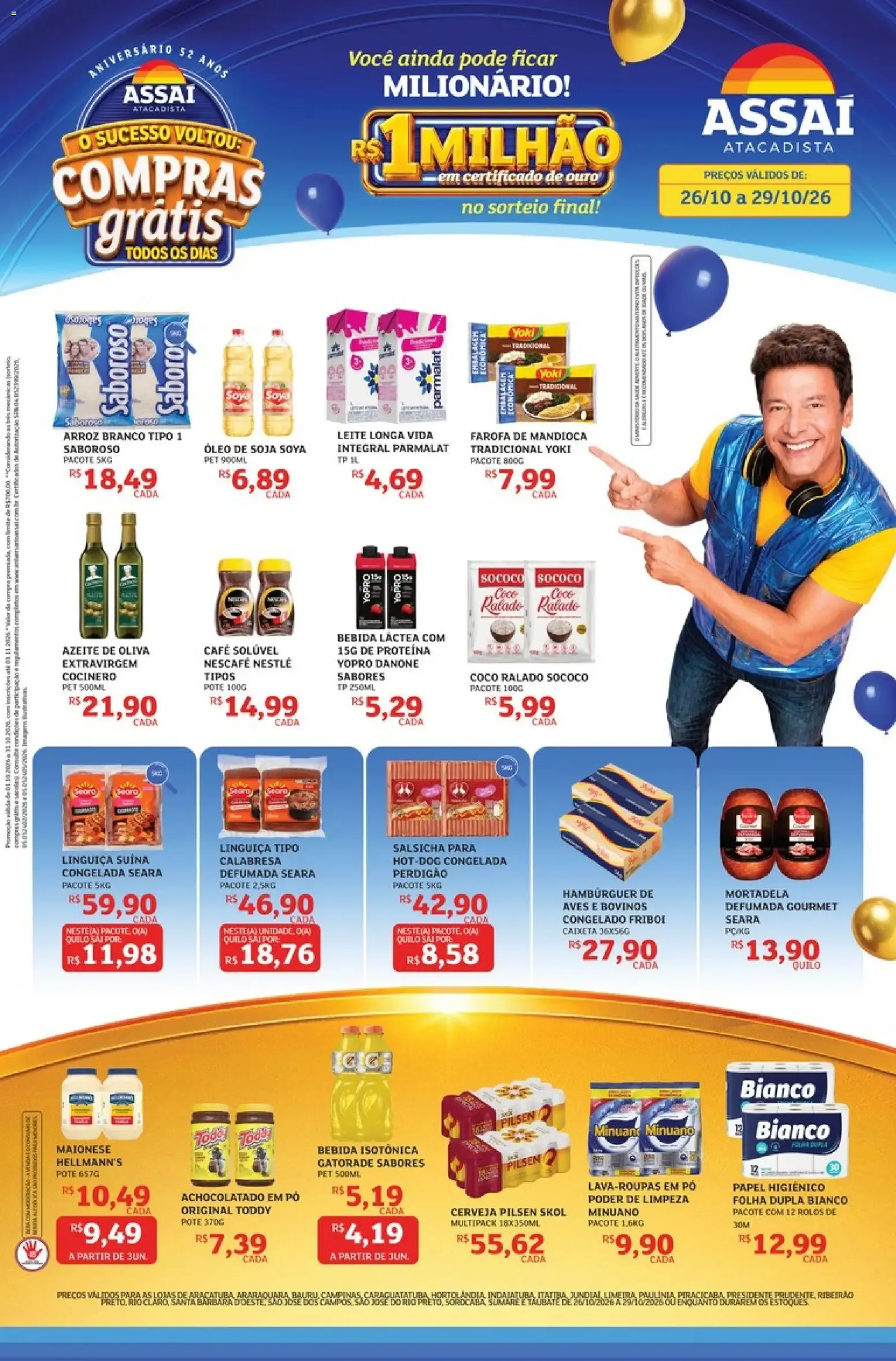 Encarte de Assaí Atacadista ofertas - SP de 26/10/2026 | Promoções Online 26 de outubro até 29 de outubro 2026 - Pagina 1
