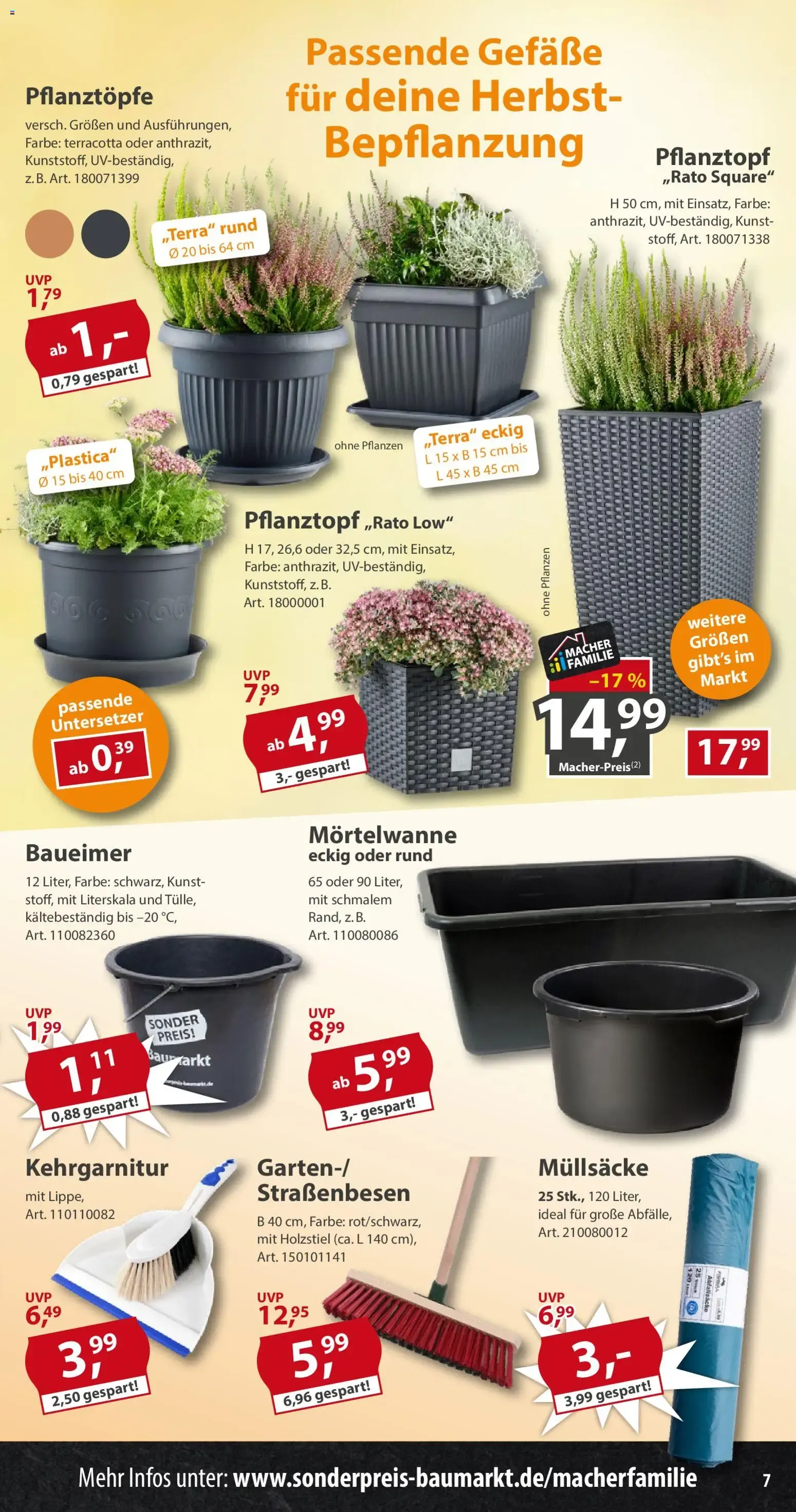 Sonderpreis Baumarkt Prospekt (ab 03.10.2026) zum Blättern von 3. Oktober bis 9. Oktober 2026 - Prospekt seite 7