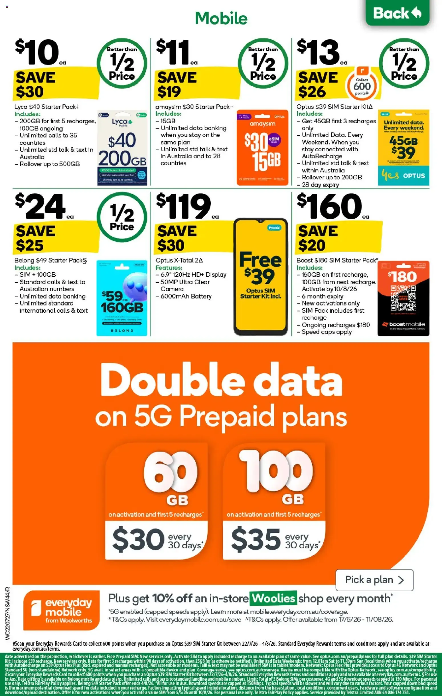 Woolworths catalogue valid from 22/07/2026 > Online Australia - Catalogue valid from 22 July to 28 July 2026 - page 44