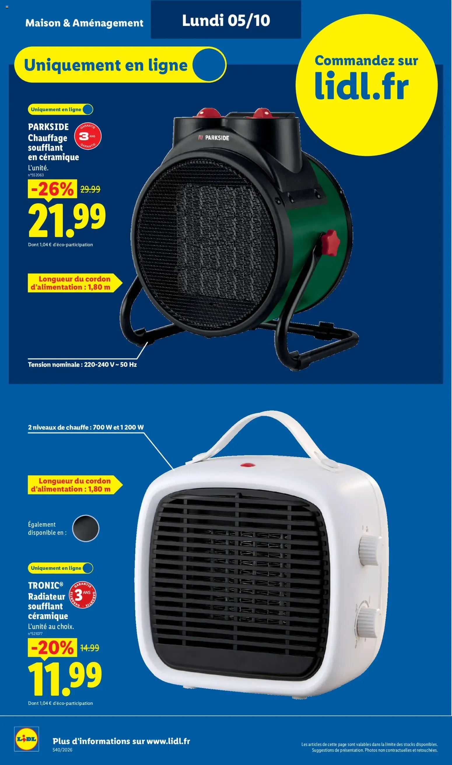 Catalogue LIDL du 01/10/2026 | Promo prospectus en ligne du 1 octobre au 7 octobre 2026 - Catalogue page 44