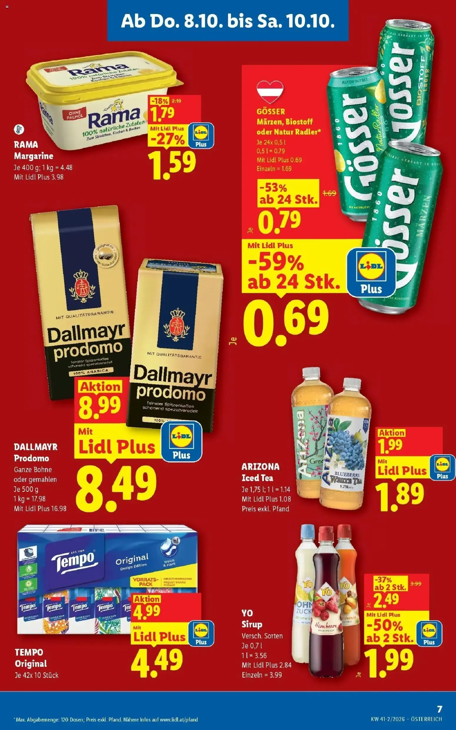 Lidl Flugblatt - Wien ab 04.10.2026 - Angebote ab donnerstag von 8. Oktober bis 10. Oktober 2026 - Flugblätt seite 9