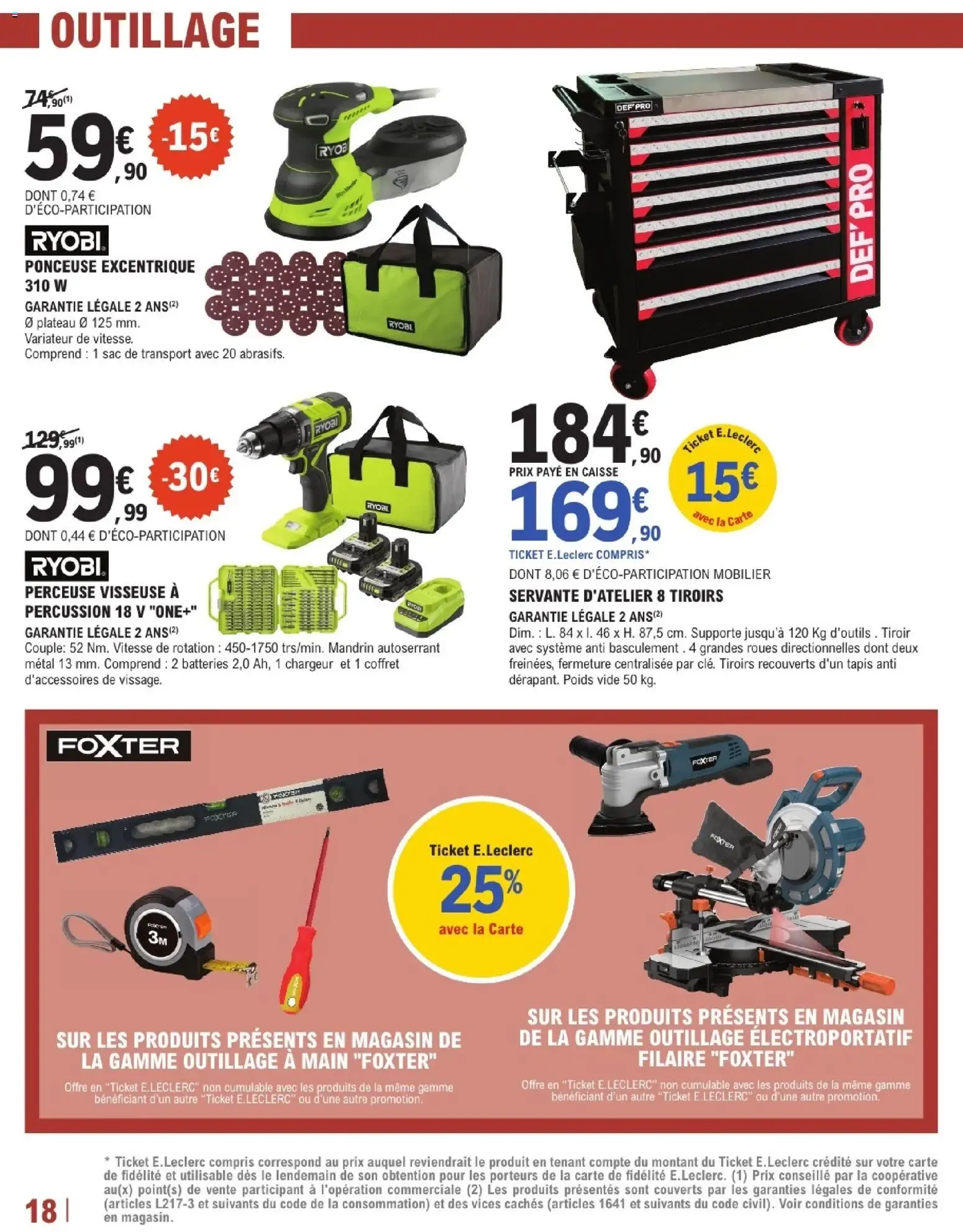 Brico E.Leclerc Arrivages bricolage à partir du 25/08/2026 - promo en ligne du 25 août au 12 septembre 2026 - Catalogue page 18