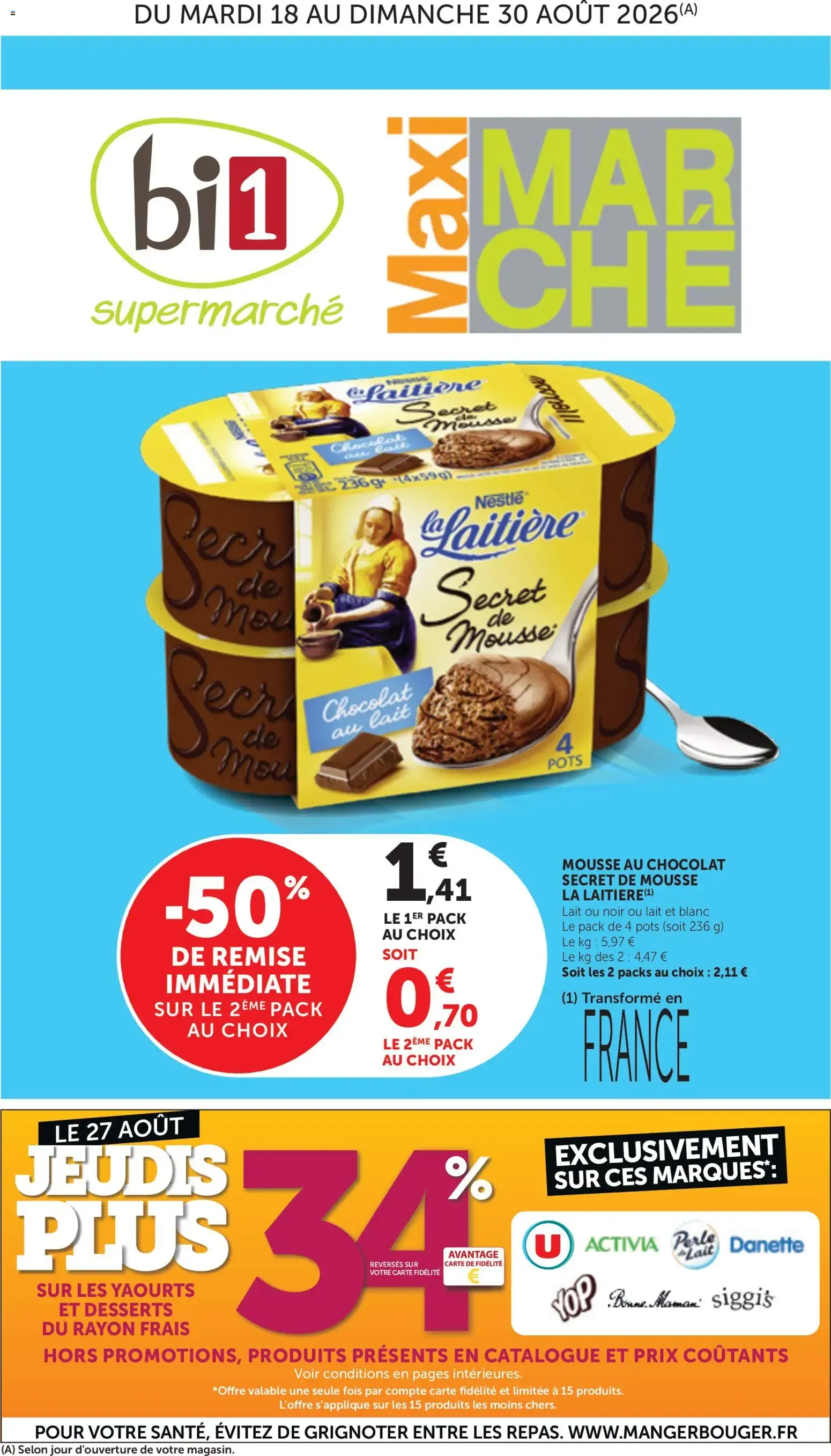 bi1 Catalogue Maxi à partir du 18/08/2026 - promo en ligne du 18 août au 30 août 2026 - Catalogue page 1