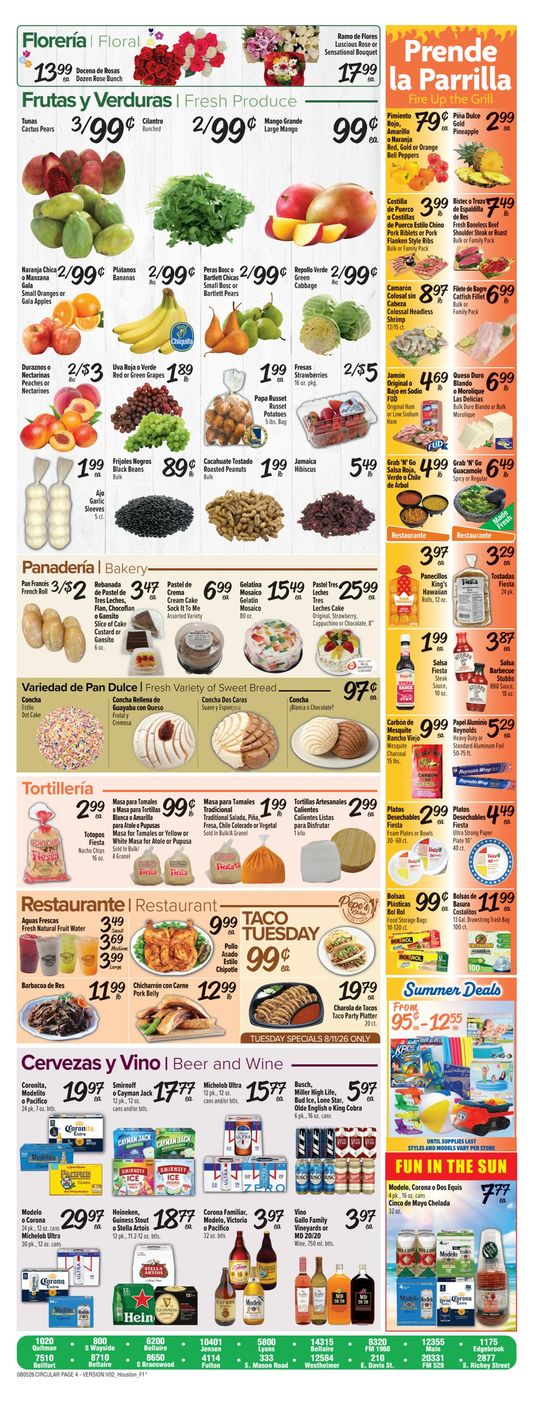 Weekly ad Current Fiesta Mart leaflet valid from Wednesday 08/05/2026 to Tuesday 08/11/2026 from August 5 to August 11 2026 - Page 4