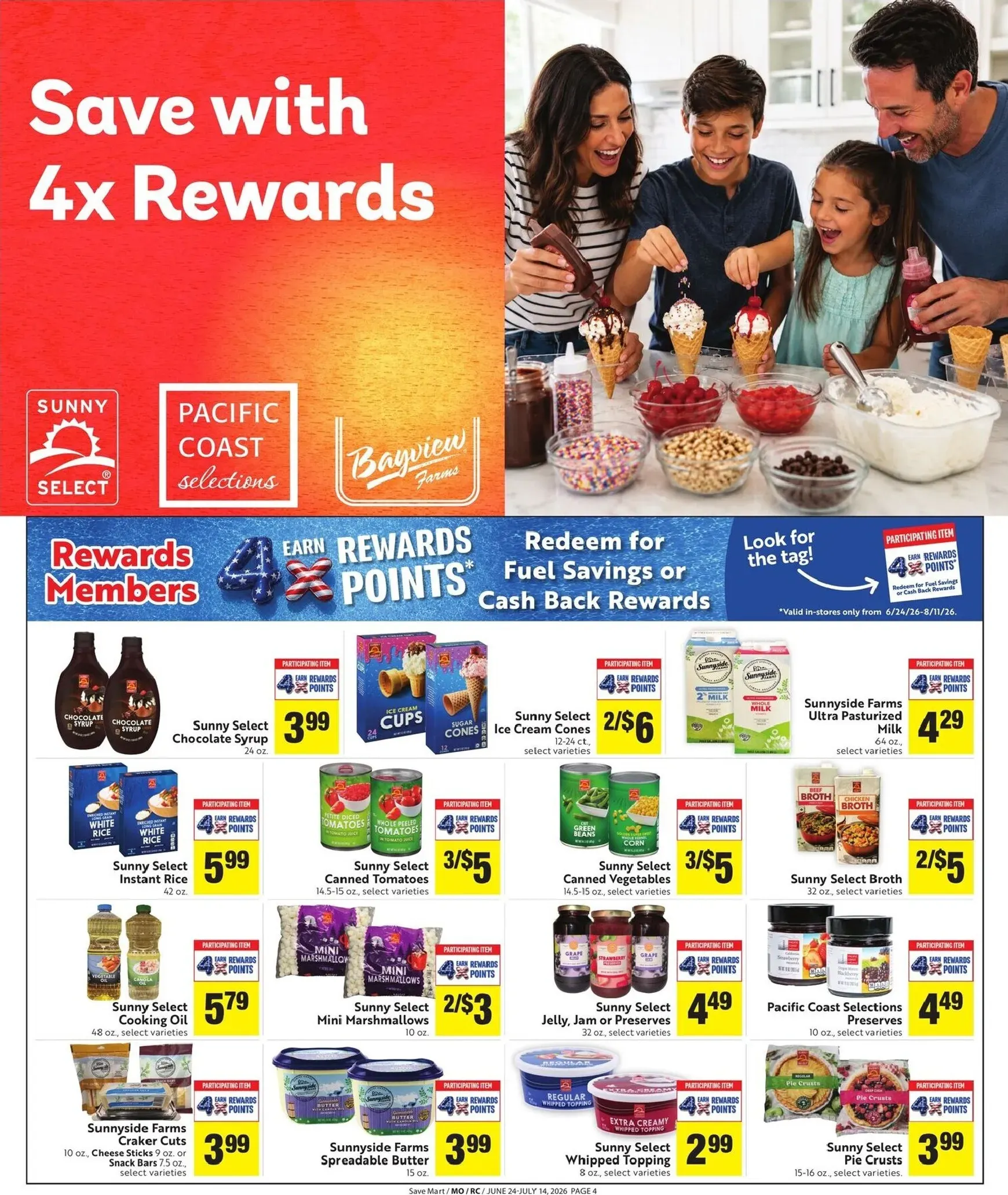 Weekly ad Current Save Mart - Save With Our Quality Brands leaflet valid from Wednesday 06/24/2026 to Tuesday 07/14/2026 from June 24 to July 14 2026 - Page 4