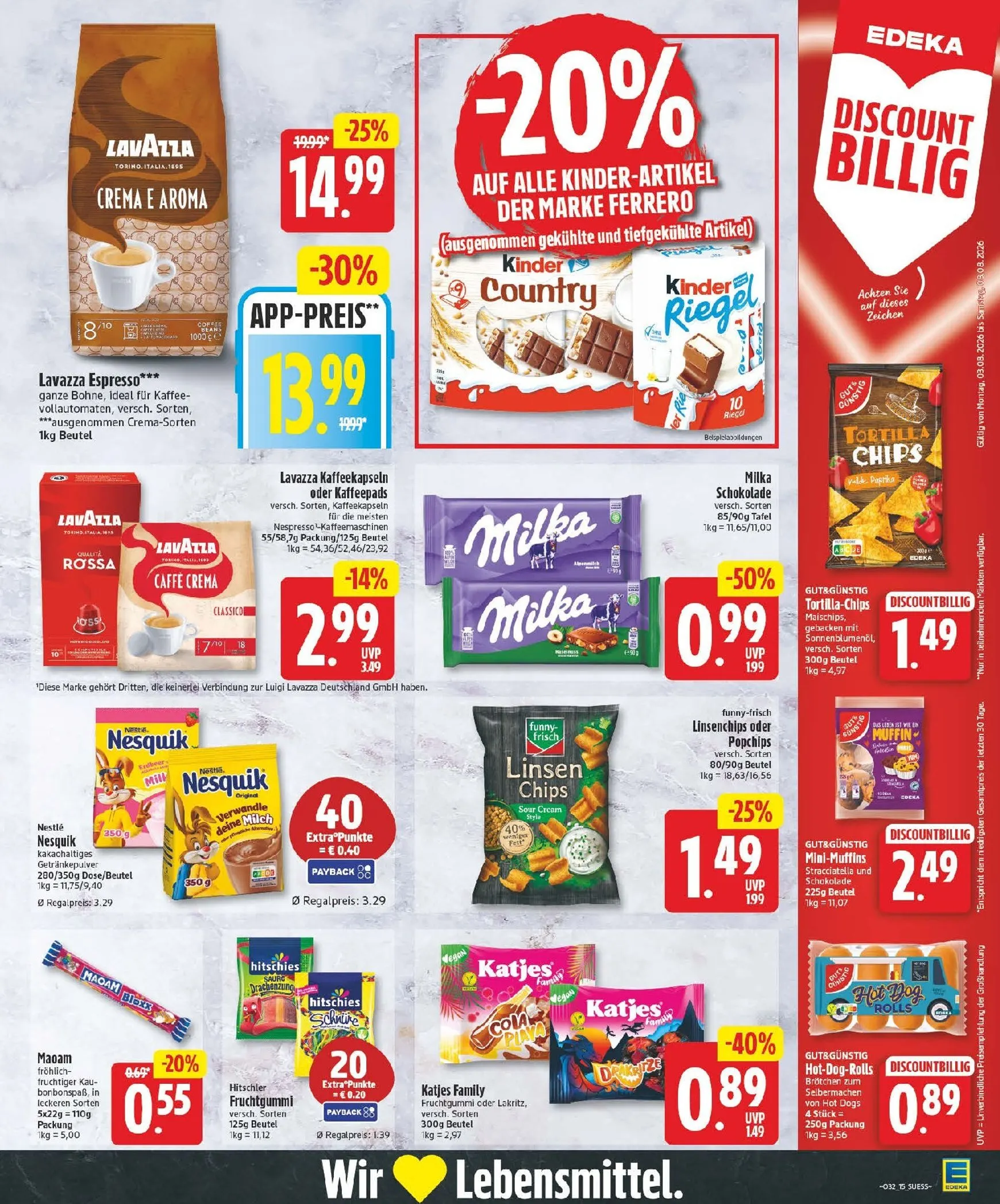Edeka Prospekt nächste Woche – von Montag 03.08.2026 bis Samstag 08.08.2026 von 3. August bis 8. August 2026 - Prospekt seite 15