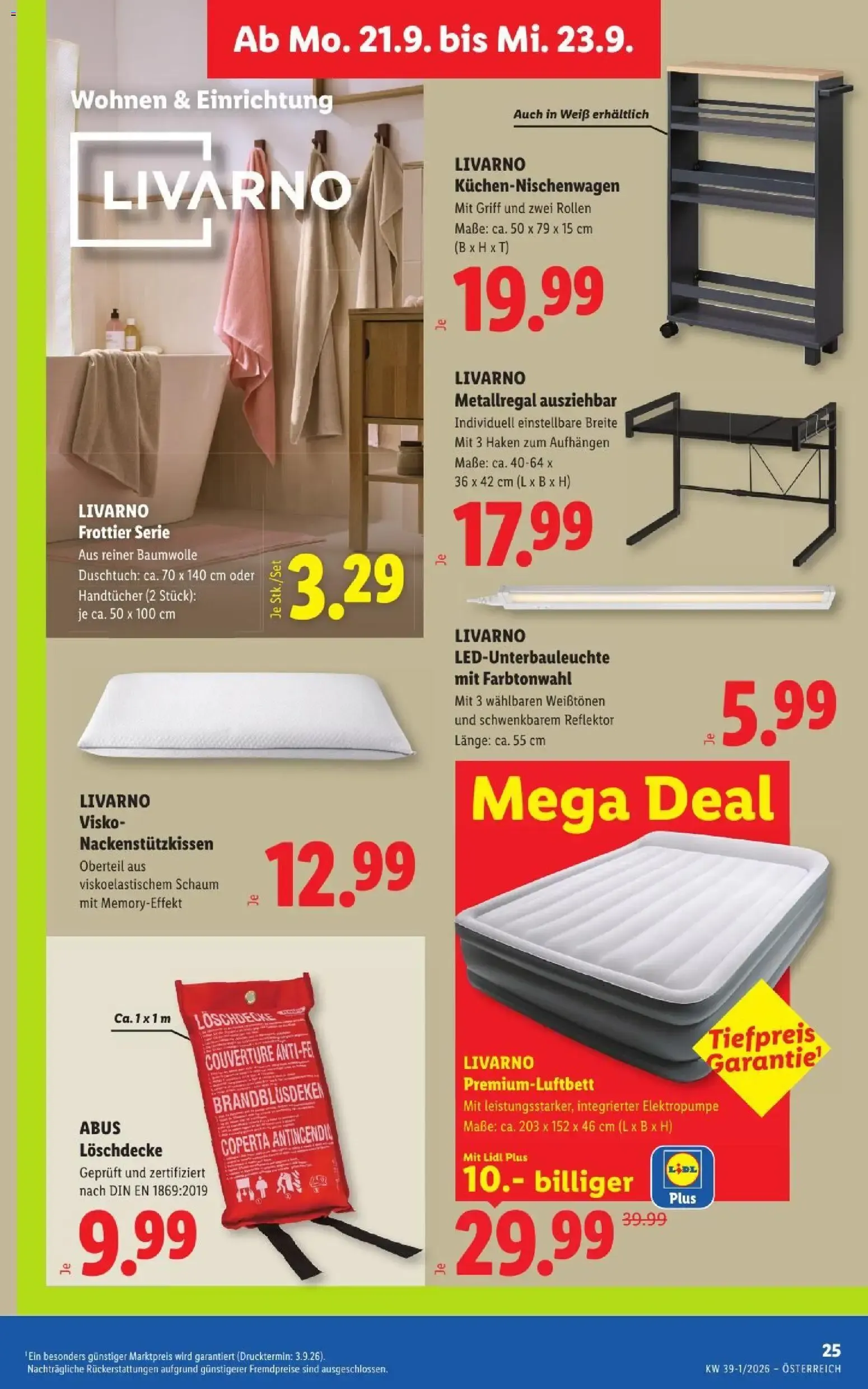 Lidl - Flugblatt ab 17.09.2026 - Angebote ab donnerstag von 17. September bis 19. September 2026 - Flugblätt seite 30