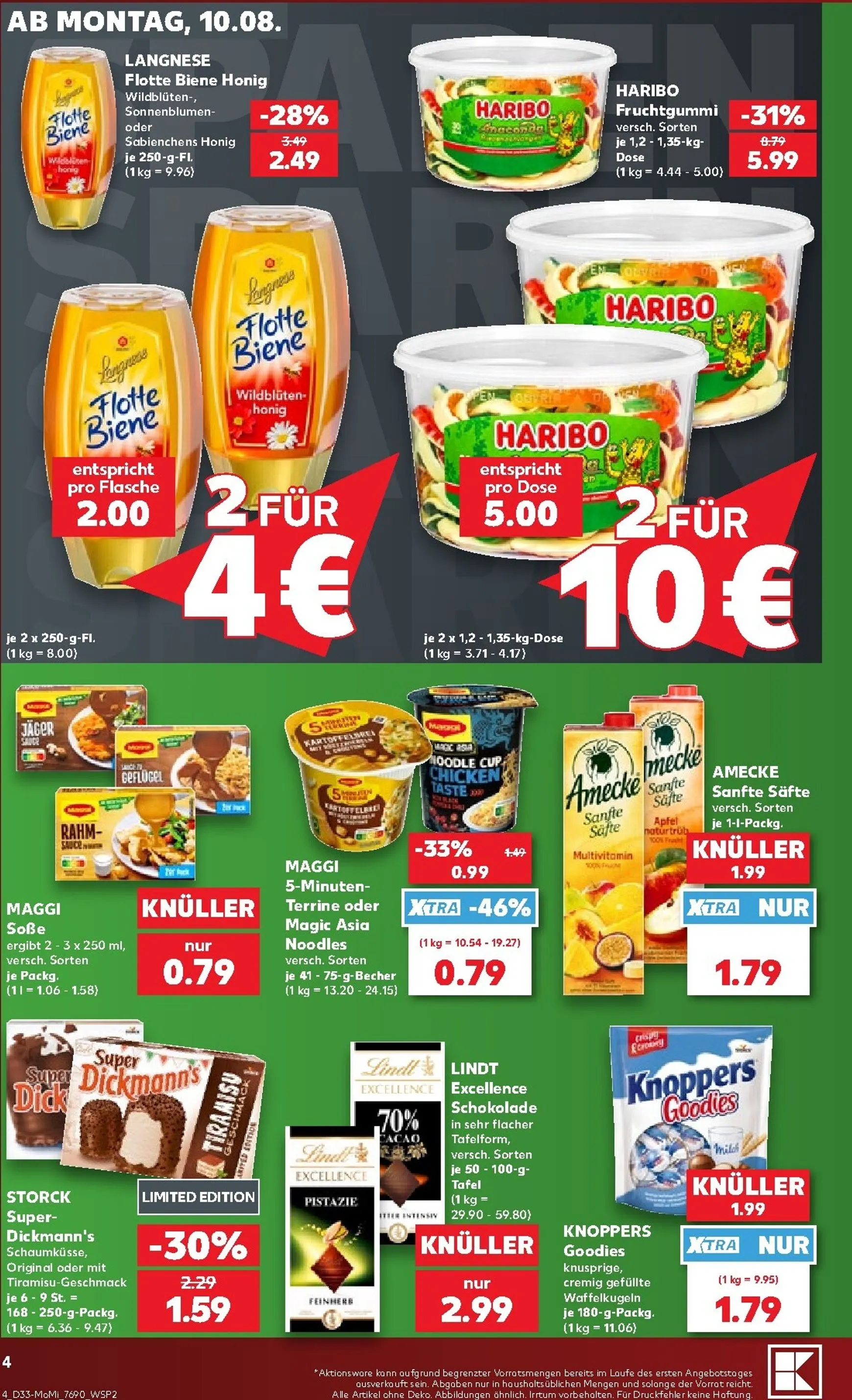 Kaufland - Richtig Sparen Prospekt nächste Woche – von Montag 10.08.2026 bis Mittwoch 12.08.2026 von 10. August bis 12. August 2026 - Prospekt seite 4