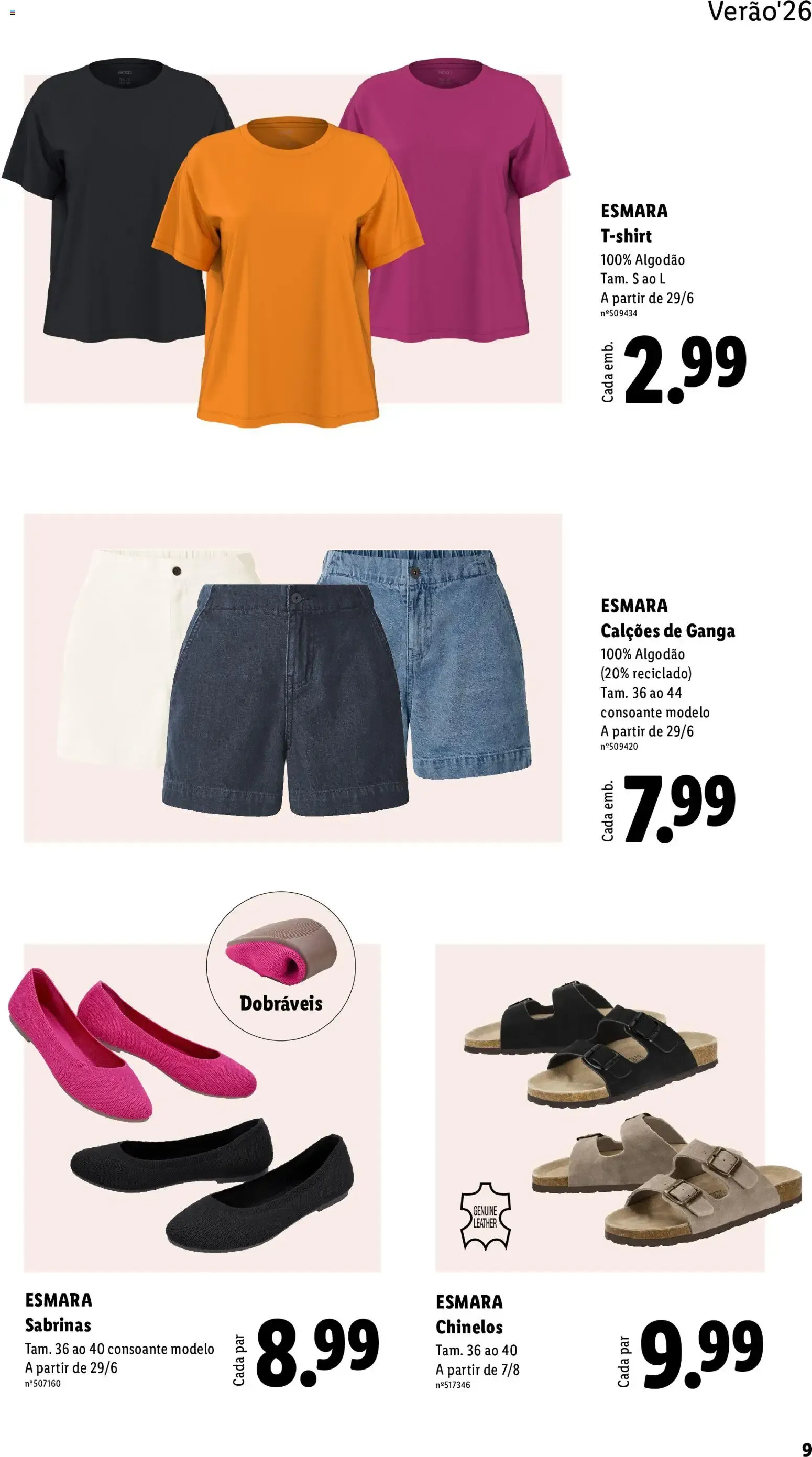 Folheto Lidl Esmara Verão 2026 de 12 de junho até 23 de agosto 2026 - Pagina 9