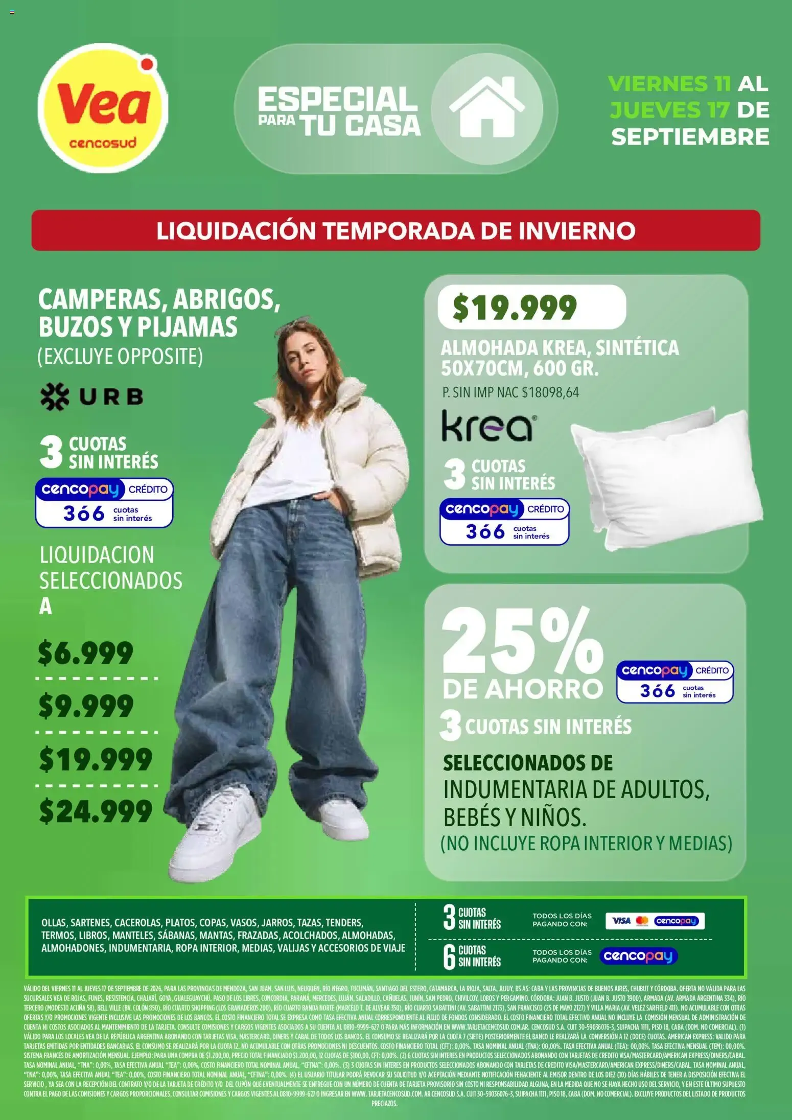 Ofertas de Vea - Especial para tu casa del 11/09/2026 - 16/09/2026 11 de septiembre al 16 de septiembre 2026 - Página 8 del catálogo