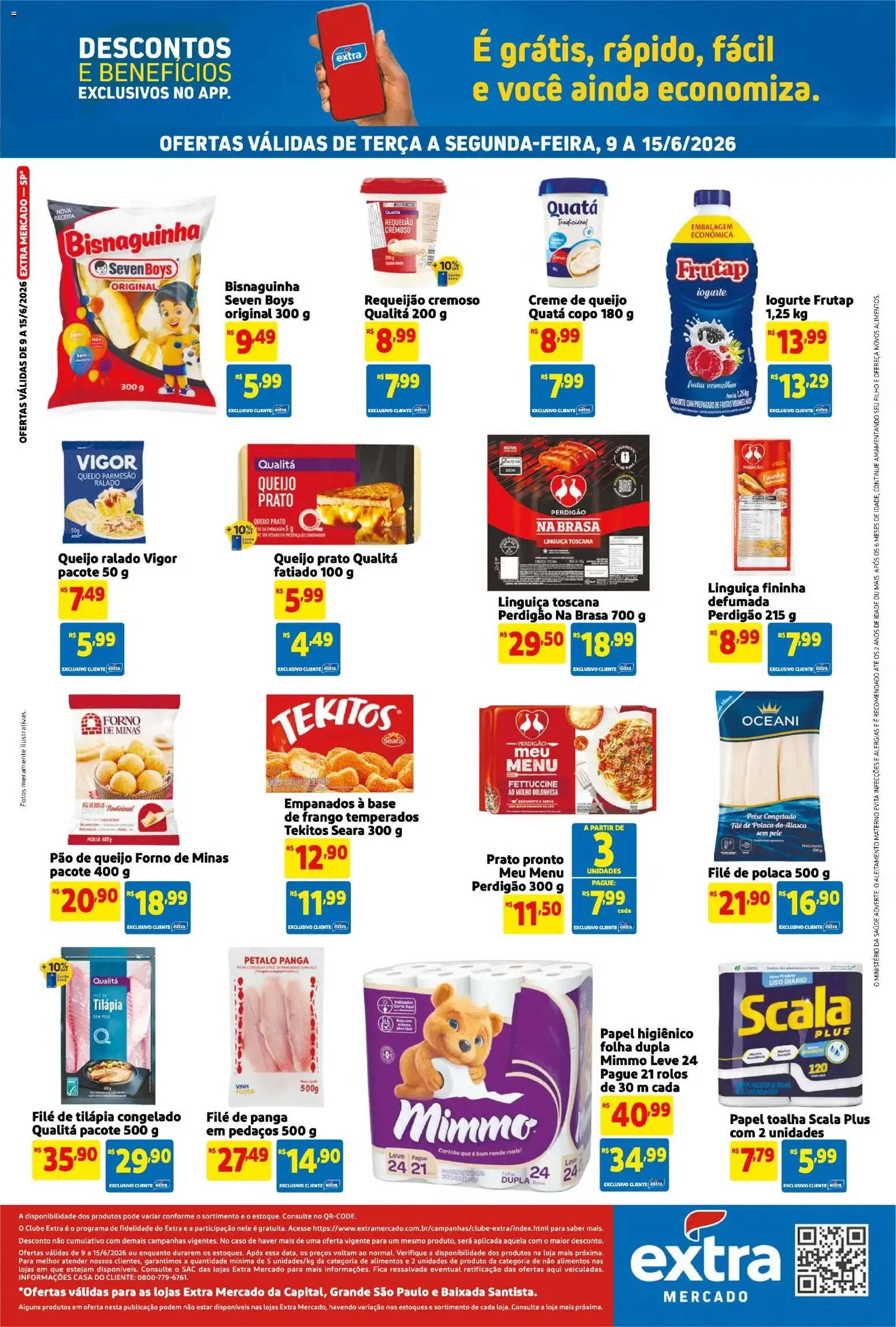 Encarte de Folheto Extra ofertas de Mercado Semanal de 09/06/2026 | Promoção 9 de junho até 15 de junho 2026 - Pagina 2