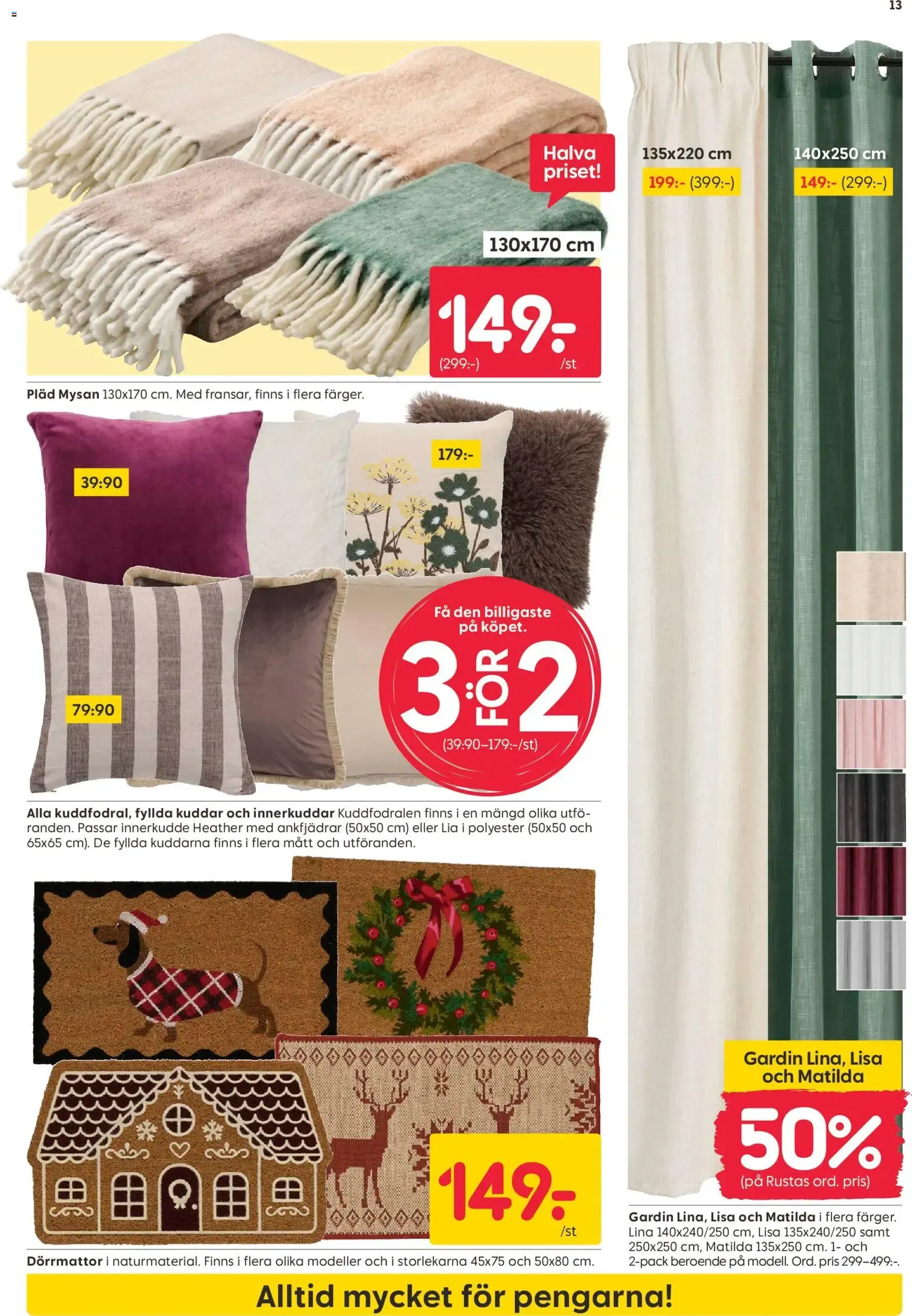 Rusta erbjudanden från 26/10/2026 - 01/11/2026 > Reklamblad nuvarande rabatter från 26 oktober till 1 november 2026 - Reklamblad sidor 13