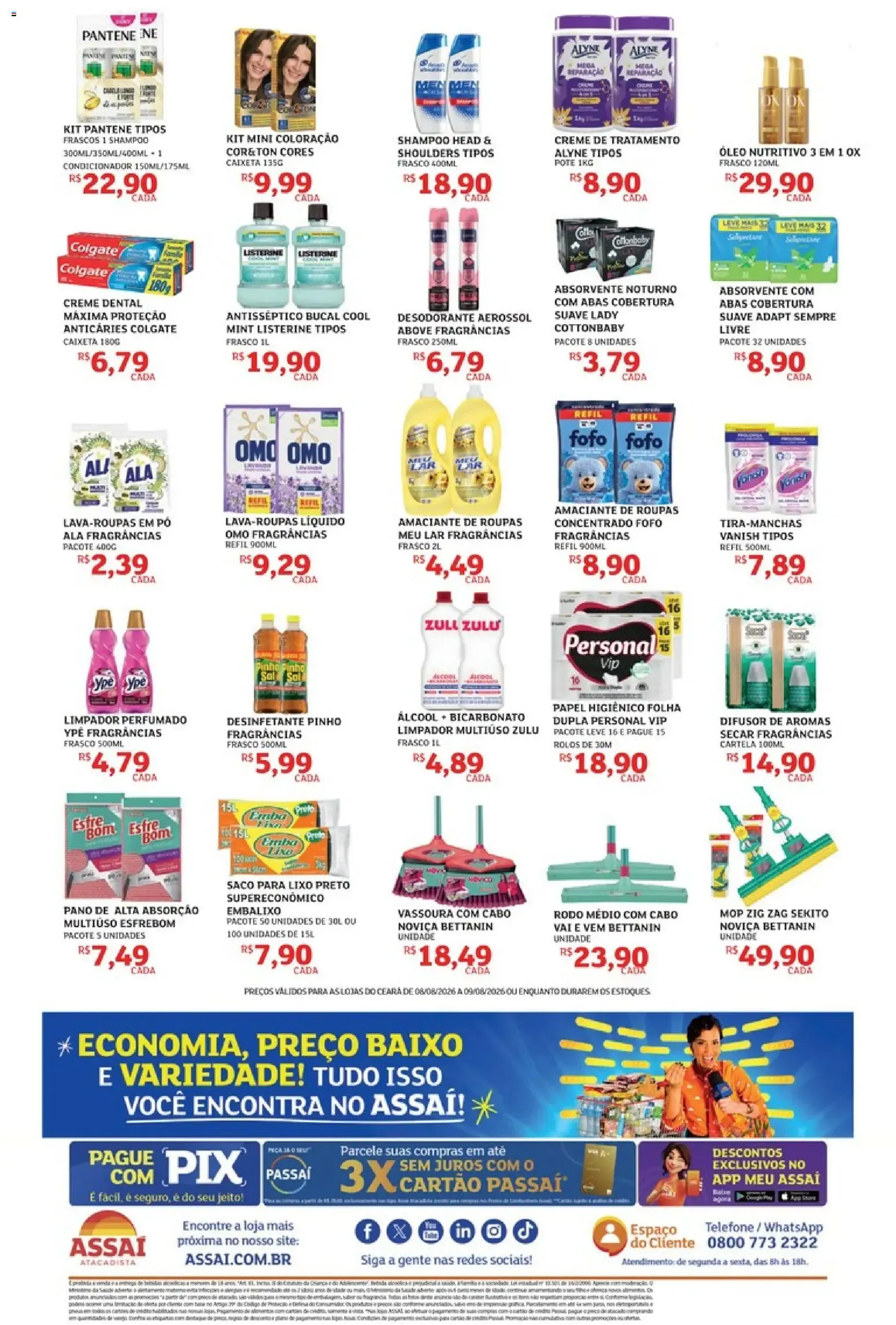 Encarte de Assaí Atacadista - Plantão da Economia 8 de agosto até 9 de agosto 2026 - Pagina 4