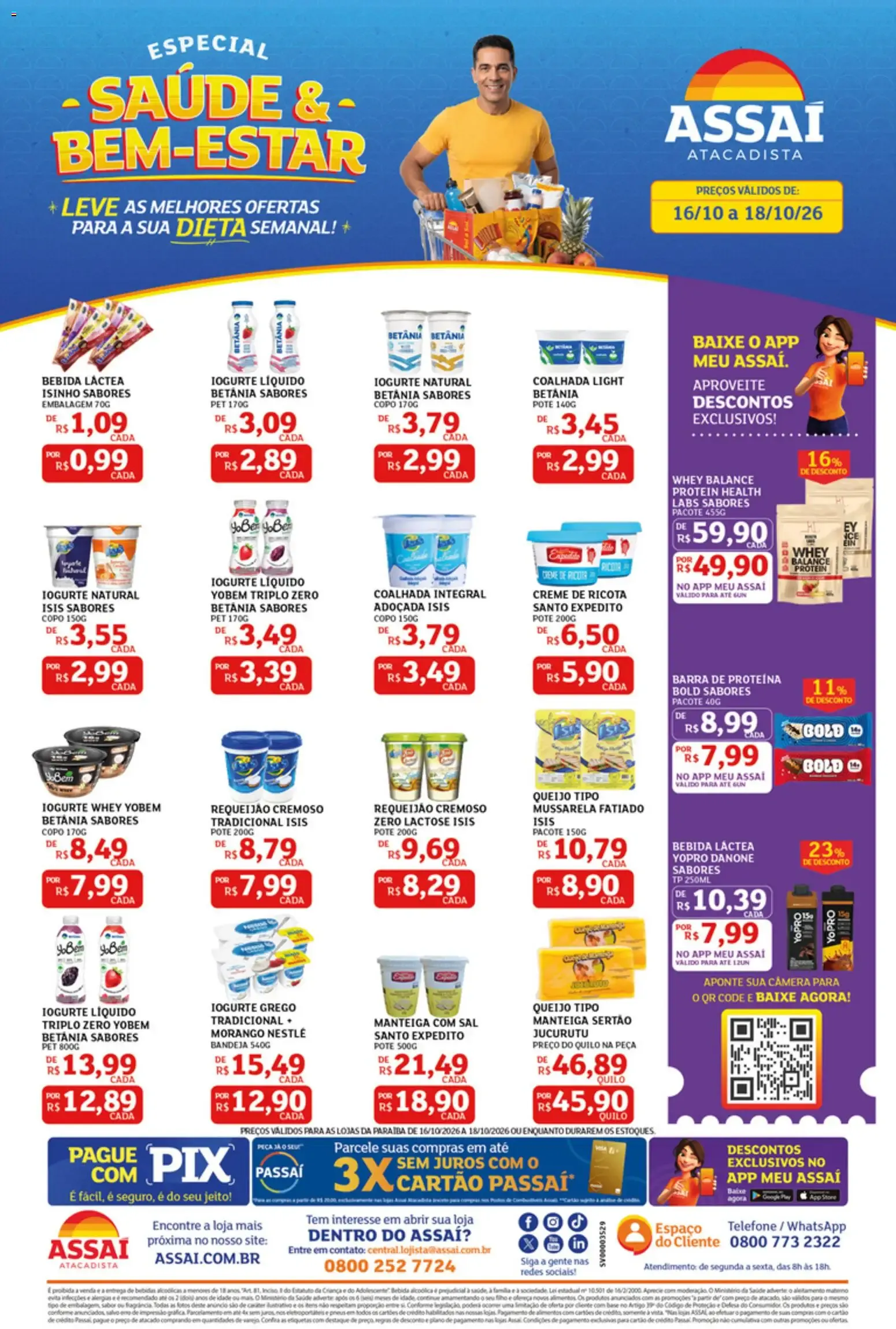 Encarte de Assaí Atacadista: Especial Saúde & Bem-Estar 16 de outubro até 18 de outubro 2026 - Pagina 1