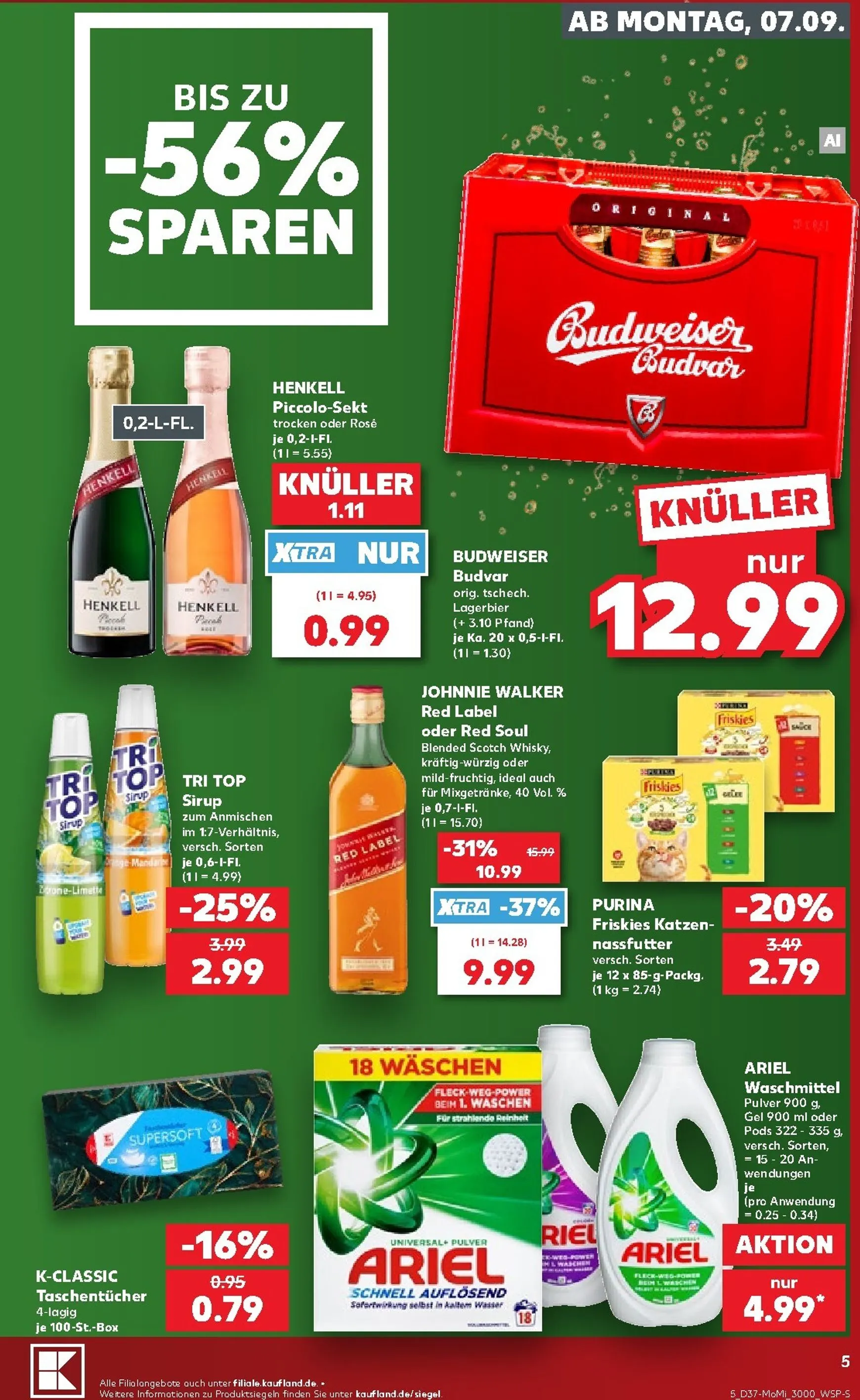 Kaufland - Richtig Sparen Prospekt nächste Woche – von Montag 07.09.2026 bis Mittwoch 09.09.2026 von 7. September bis 9. September 2026 - Prospekt seite 5