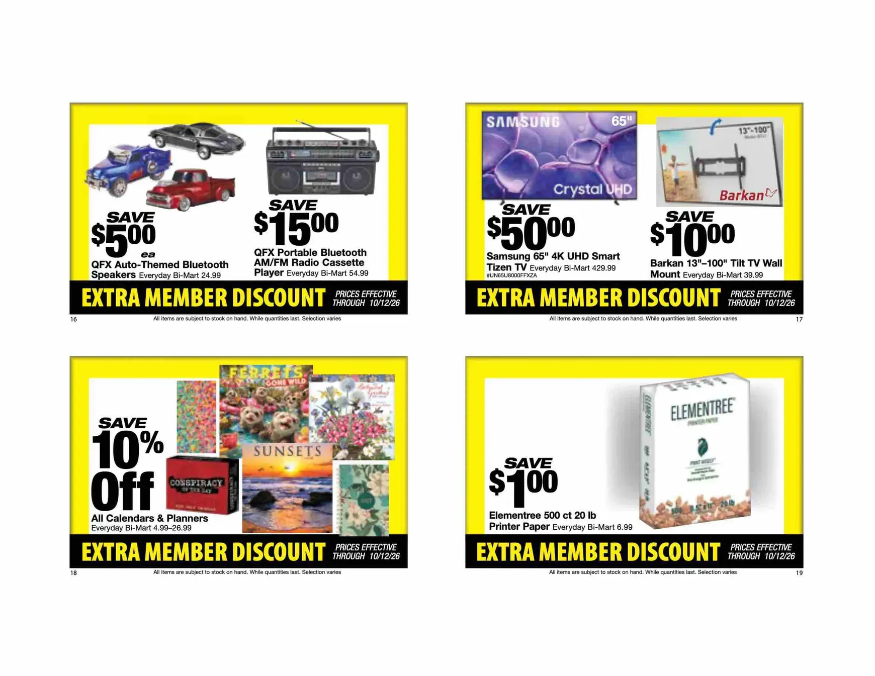 Weekly ad Future Bi-Mart - Extra member discount flyer valid from Thursday 10/01/2026 to Monday 10/12/2026 from October 1 to October 12 2026 - Page 6