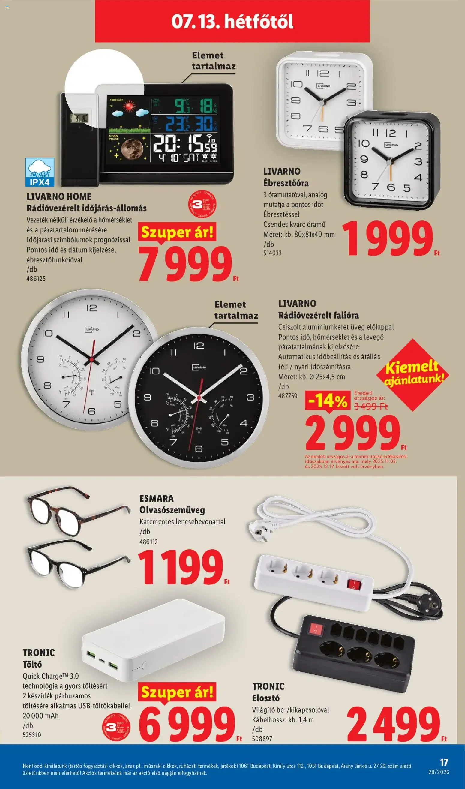 Katalógus Lidl Nonfood kínálatunk - 2026.07.09. -tól/töl > akció, lapozható szórólap 🛍️ július 9.-tól július 15.-ig 2026. - Oldal 17