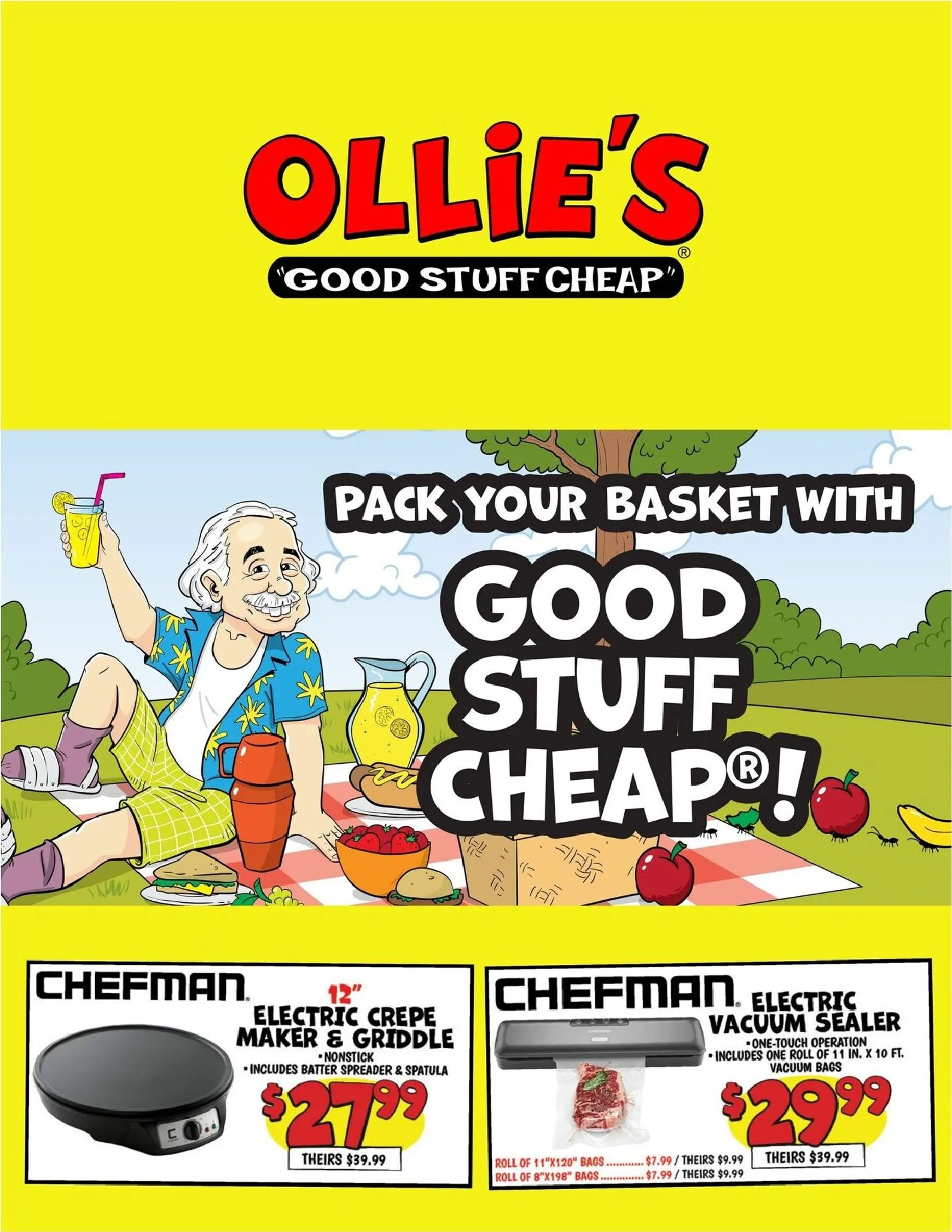 Current Ollie's leaflet valid from Monday 08/03/2026 to Sunday 08/09/2026