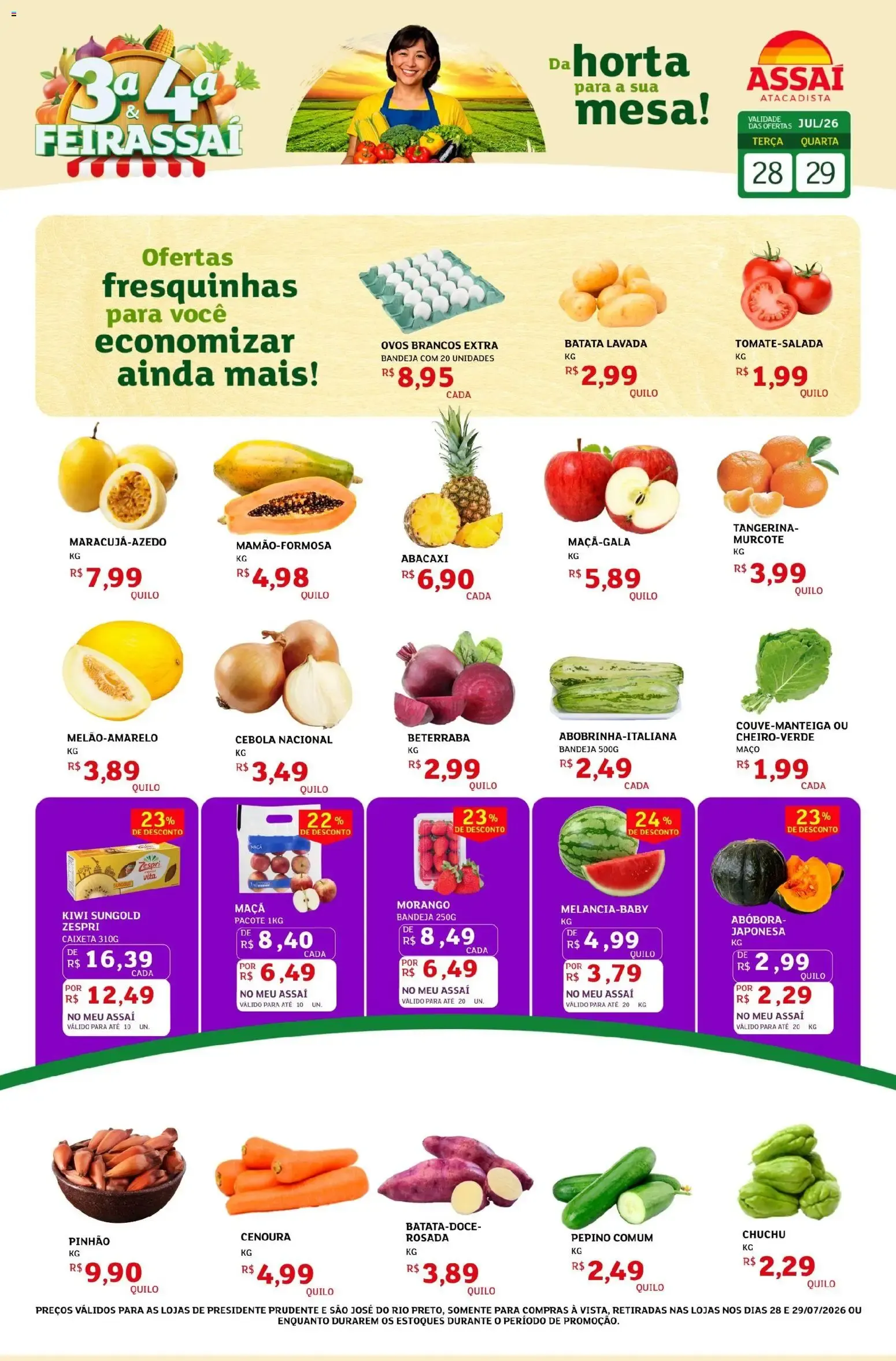 Encarte de 3a e 4a Feirassai - Ofertas da Horta 28 de julho até 29 de julho 2026 - Pagina 1
