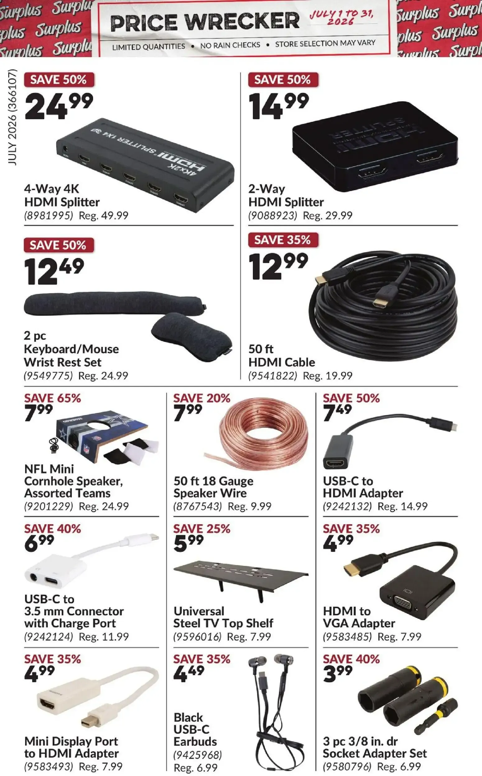 Princess Auto flyer - Price Wrecker from Jul 1, 2026 > weekly specials & deals from July 1 to July 31 2026 - flyer page 6
