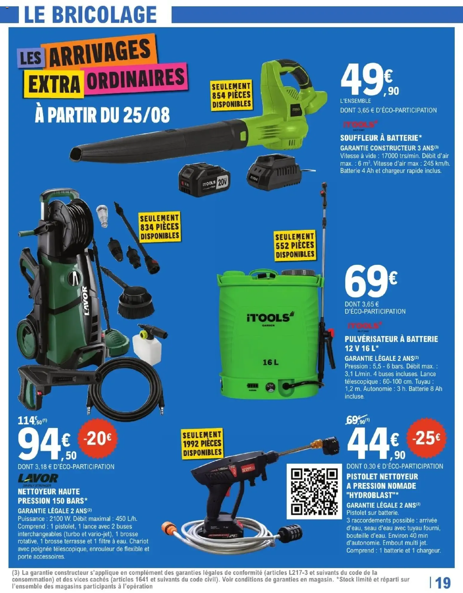 Brico E.Leclerc Arrivages bricolage à partir du 25/08/2026 - promo en ligne du 25 août au 12 septembre 2026 - Catalogue page 19