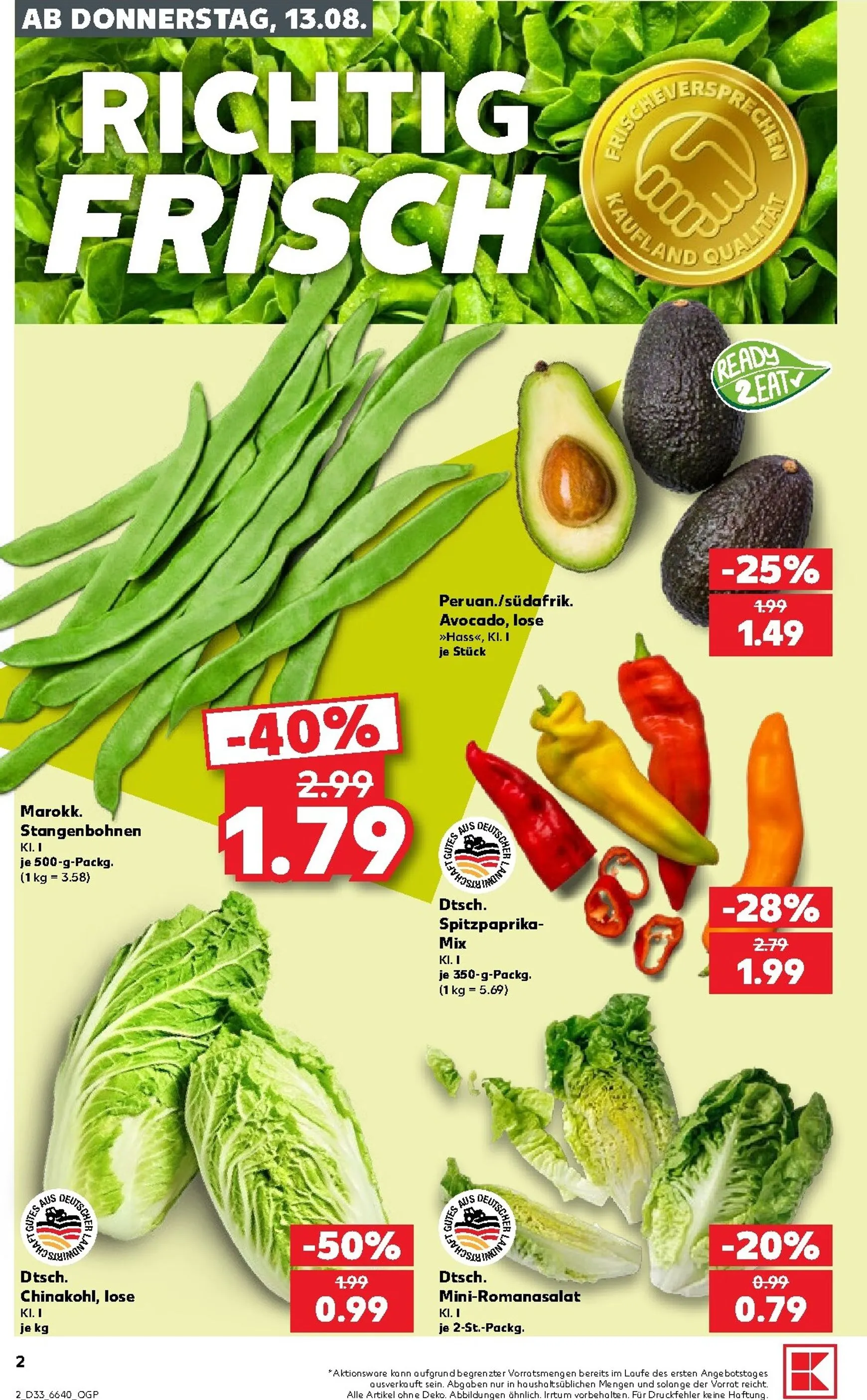 Neuer Kaufland Prospekt – von Donnerstag 13.08.2026 bis Mittwoch 19.08.2026 von 13. August bis 19. August 2026 - Prospekt seite 2