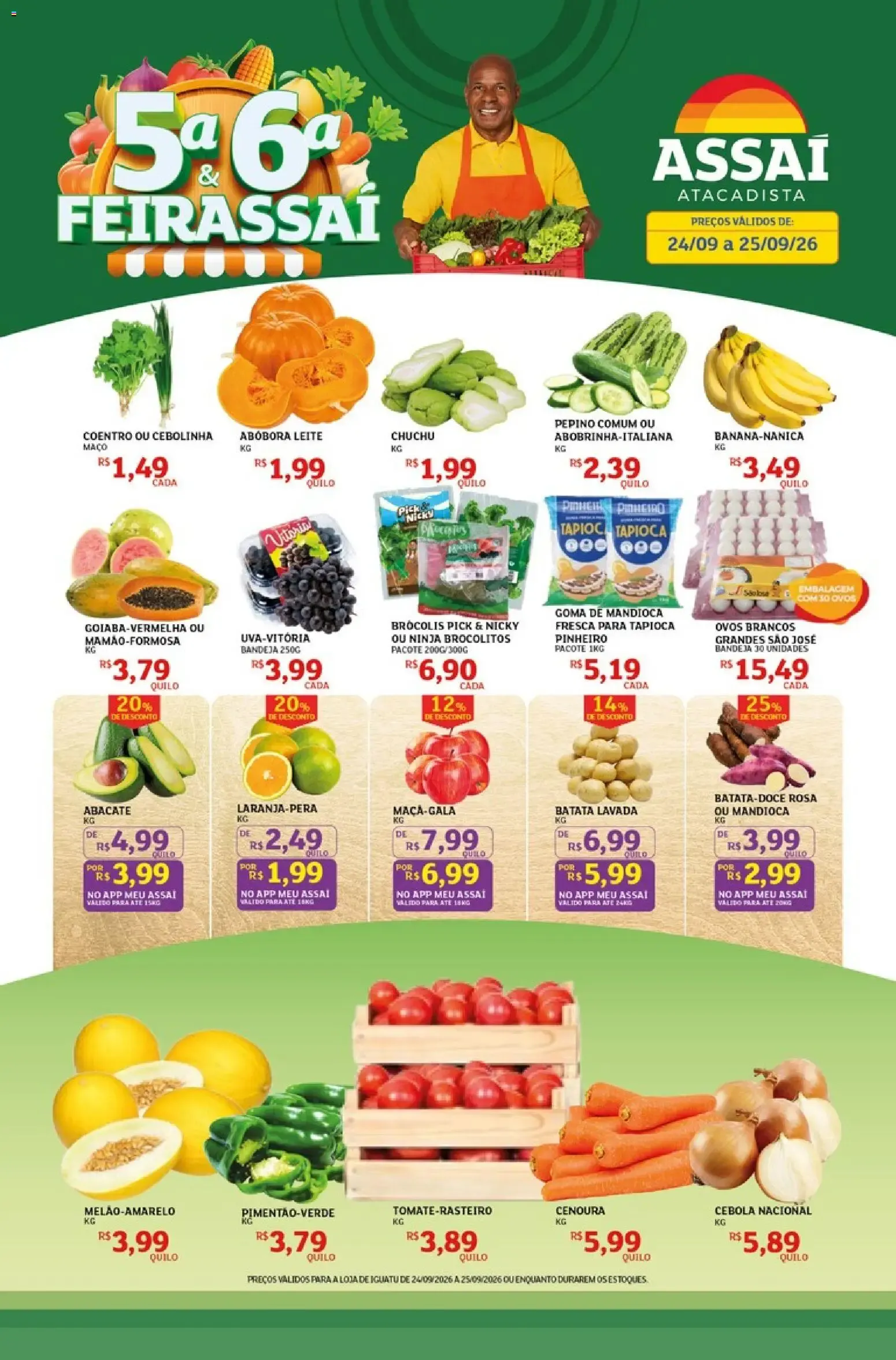 Encarte de Assaí Atacadista ofertas - CE de 24/09/2026 | Promoções Online 24 de setembro até 25 de setembro 2026 - Pagina 1
